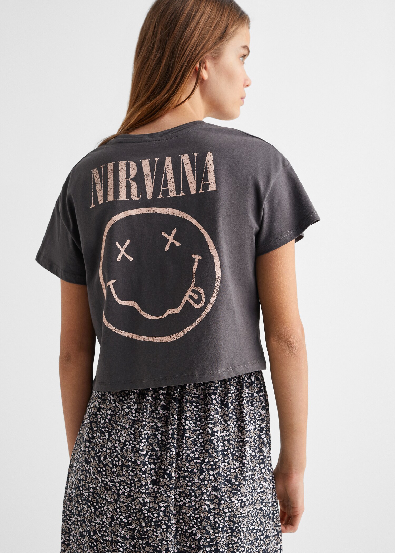 Nirvana cropped t-shirt - Reverse of the article