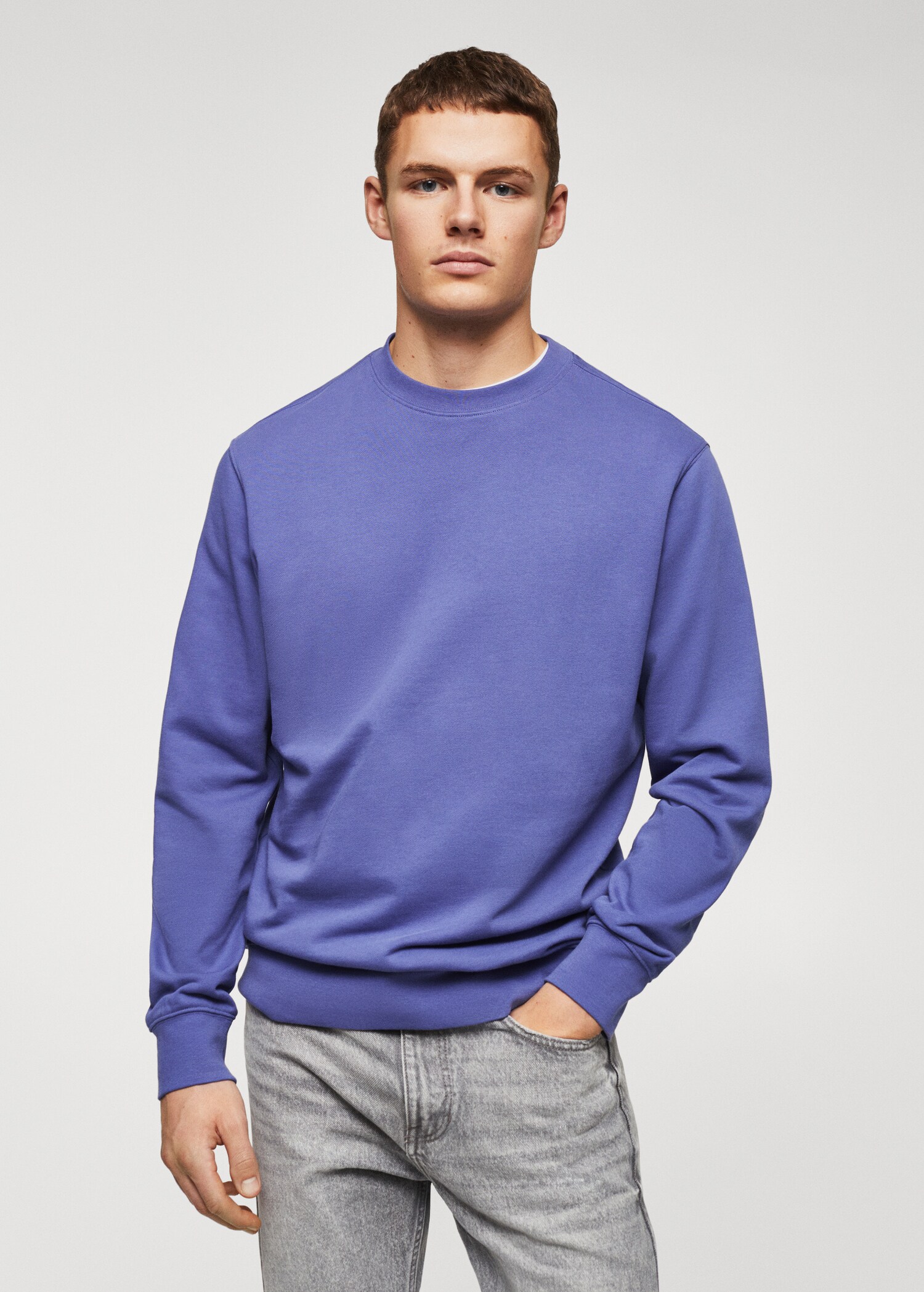 Lightweight cotton sweatshirt - Medium plane