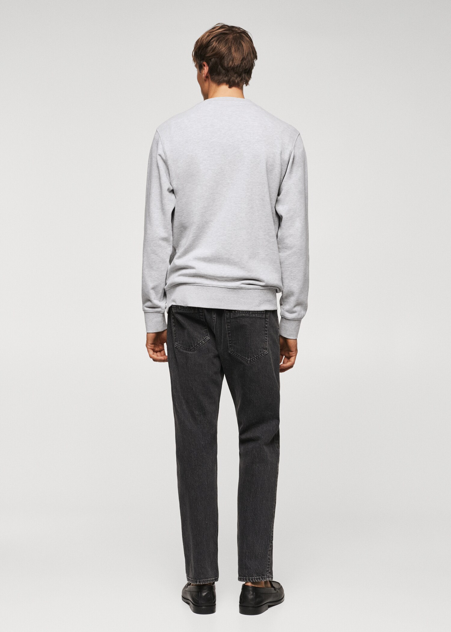 Lätt sweatshirt bomull - Artikelns baksida