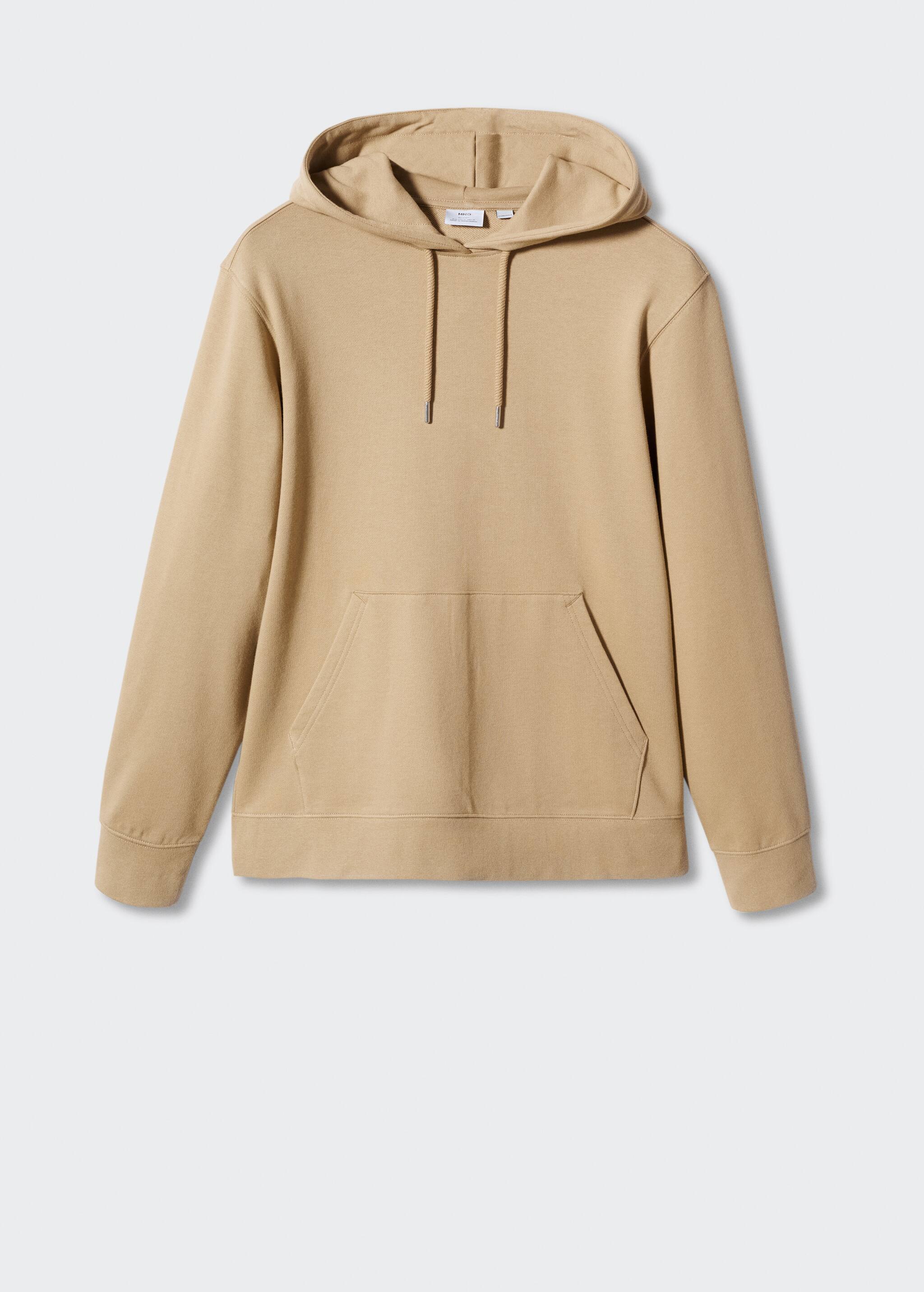 Basic light hooded sweatshirt - Article without model