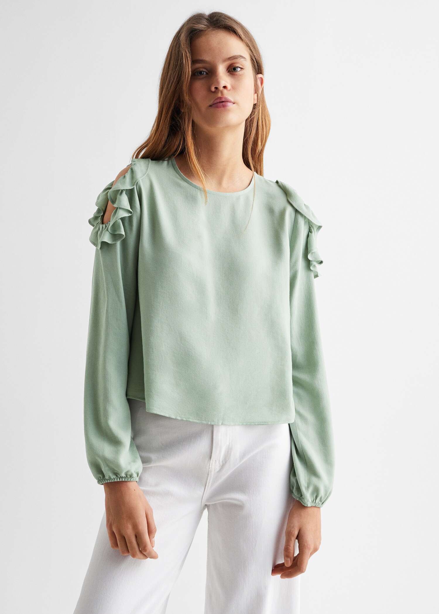 Blusa volantes - Plano medio