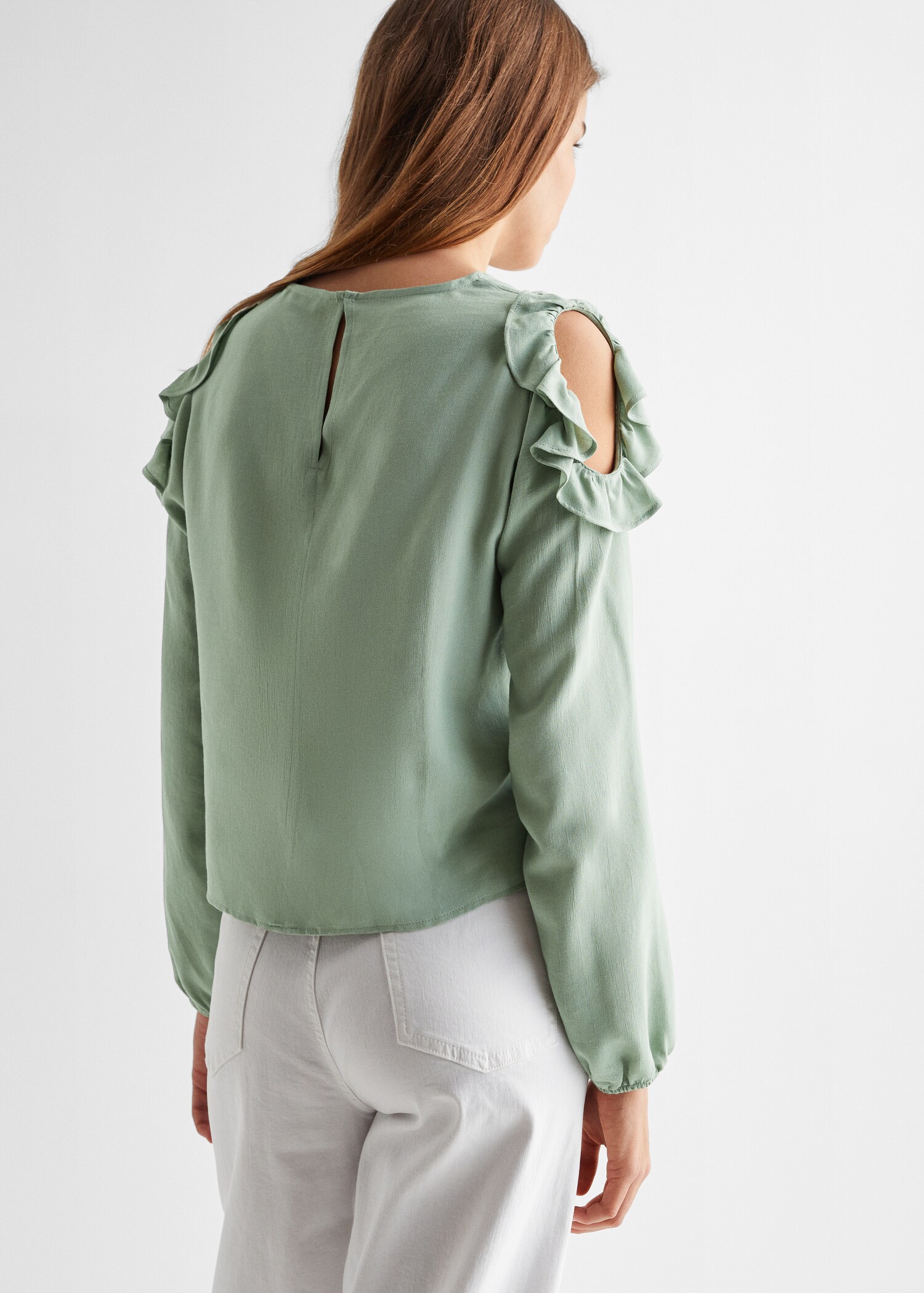 Blusa volantes - Reverso del artículo