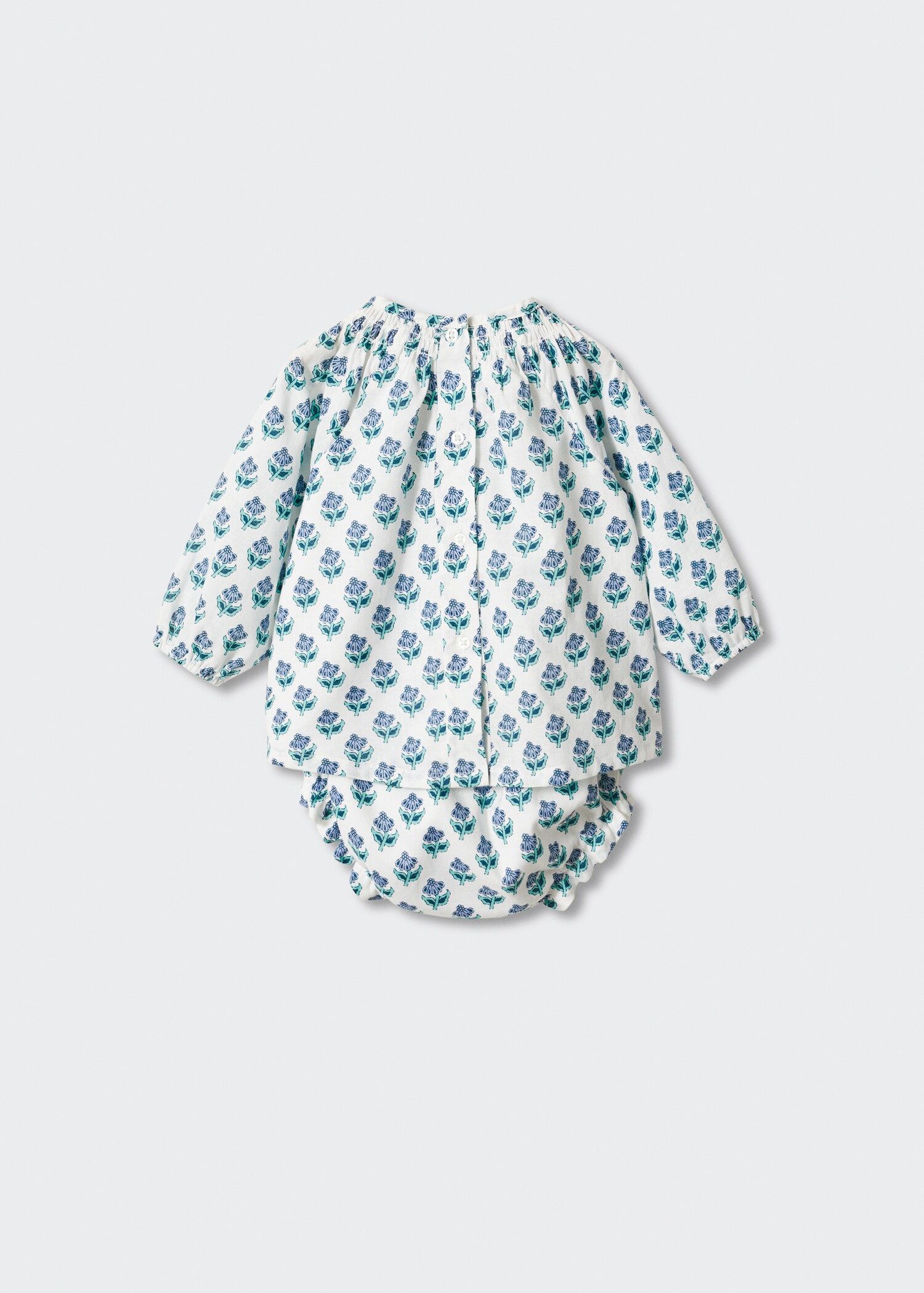 Cotton dress and nappy cover - Reverse of the article