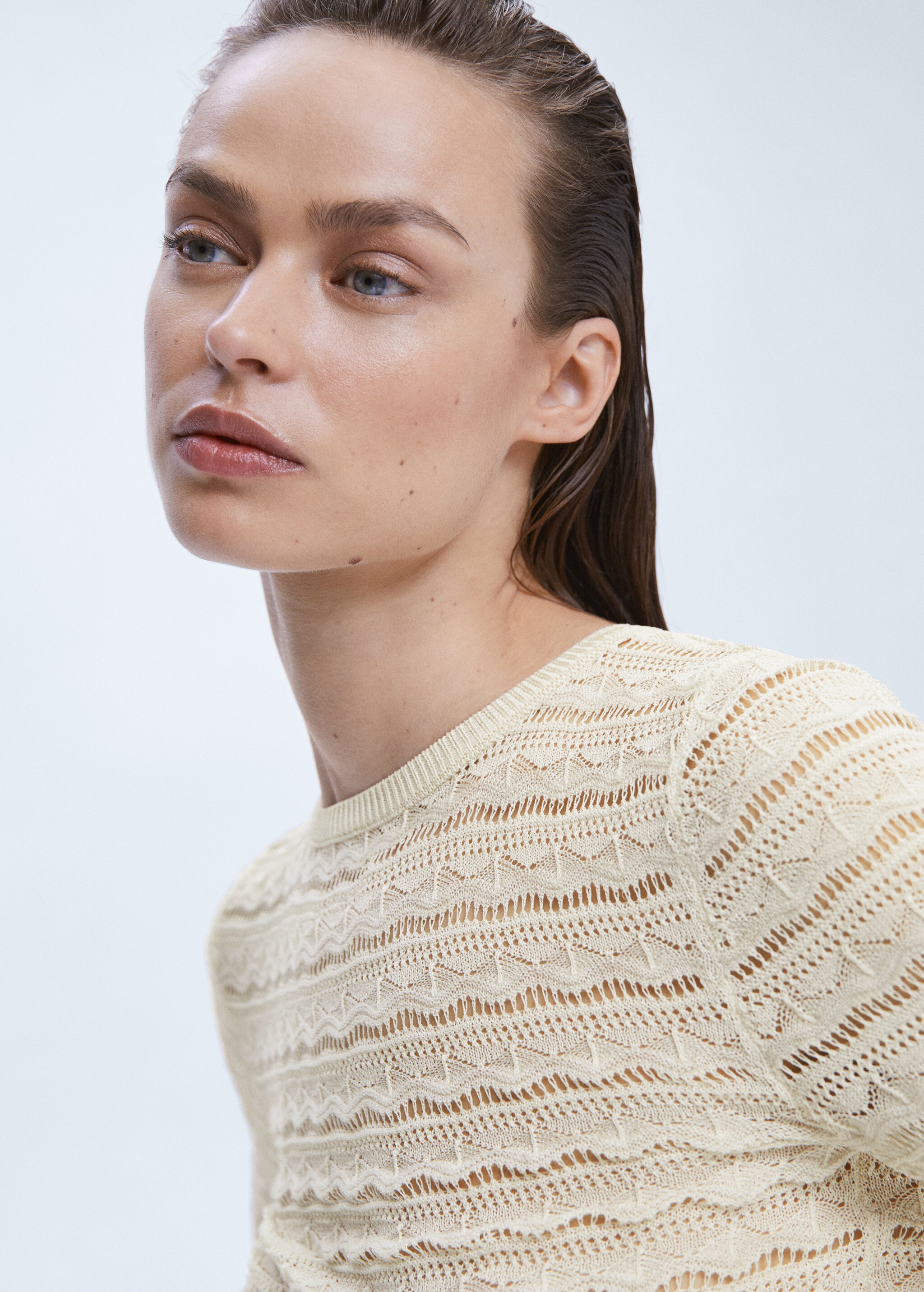Openwork knit sweater - Details of the article 1