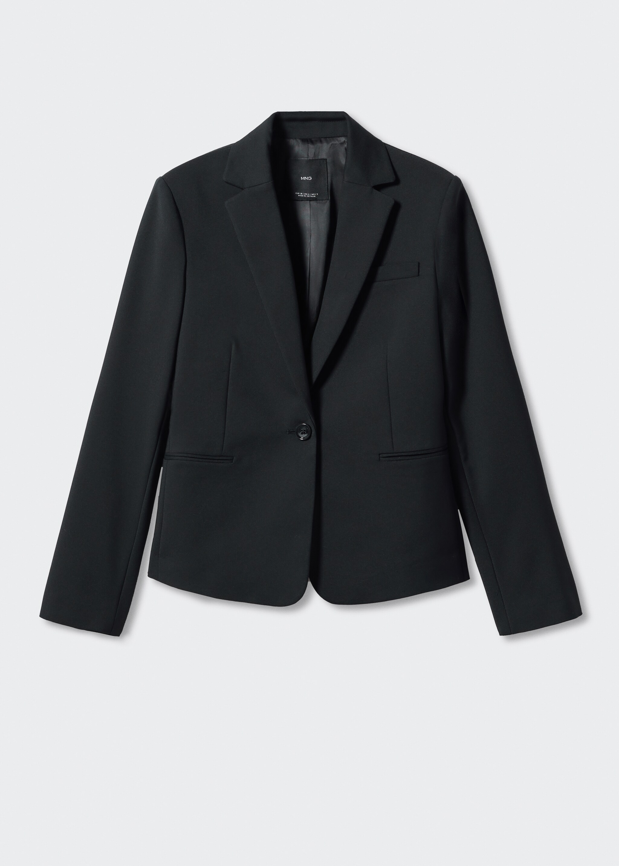 Fitted suit jacket with pocket  - Article without model