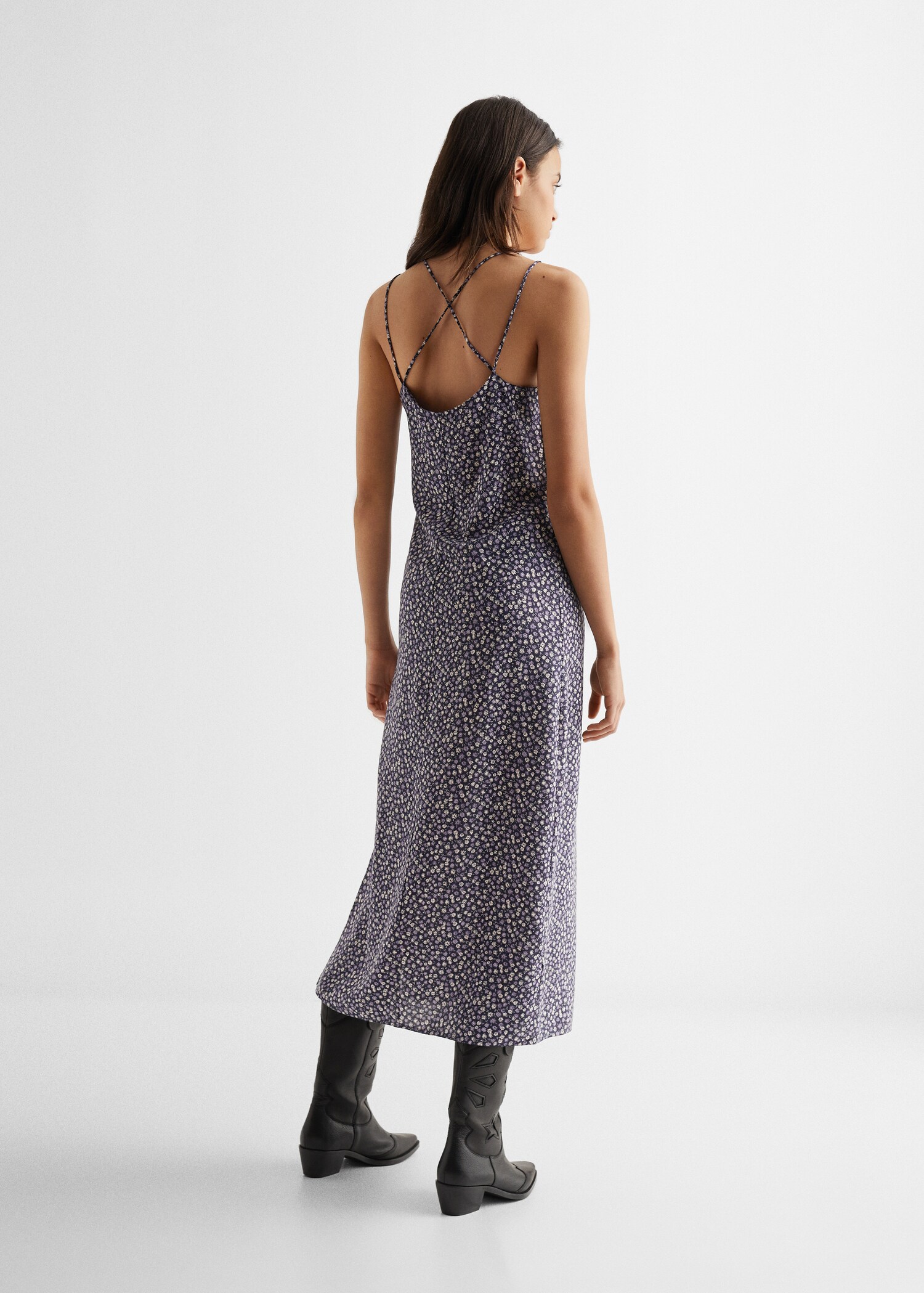 Flower print dress - Reverse of the article