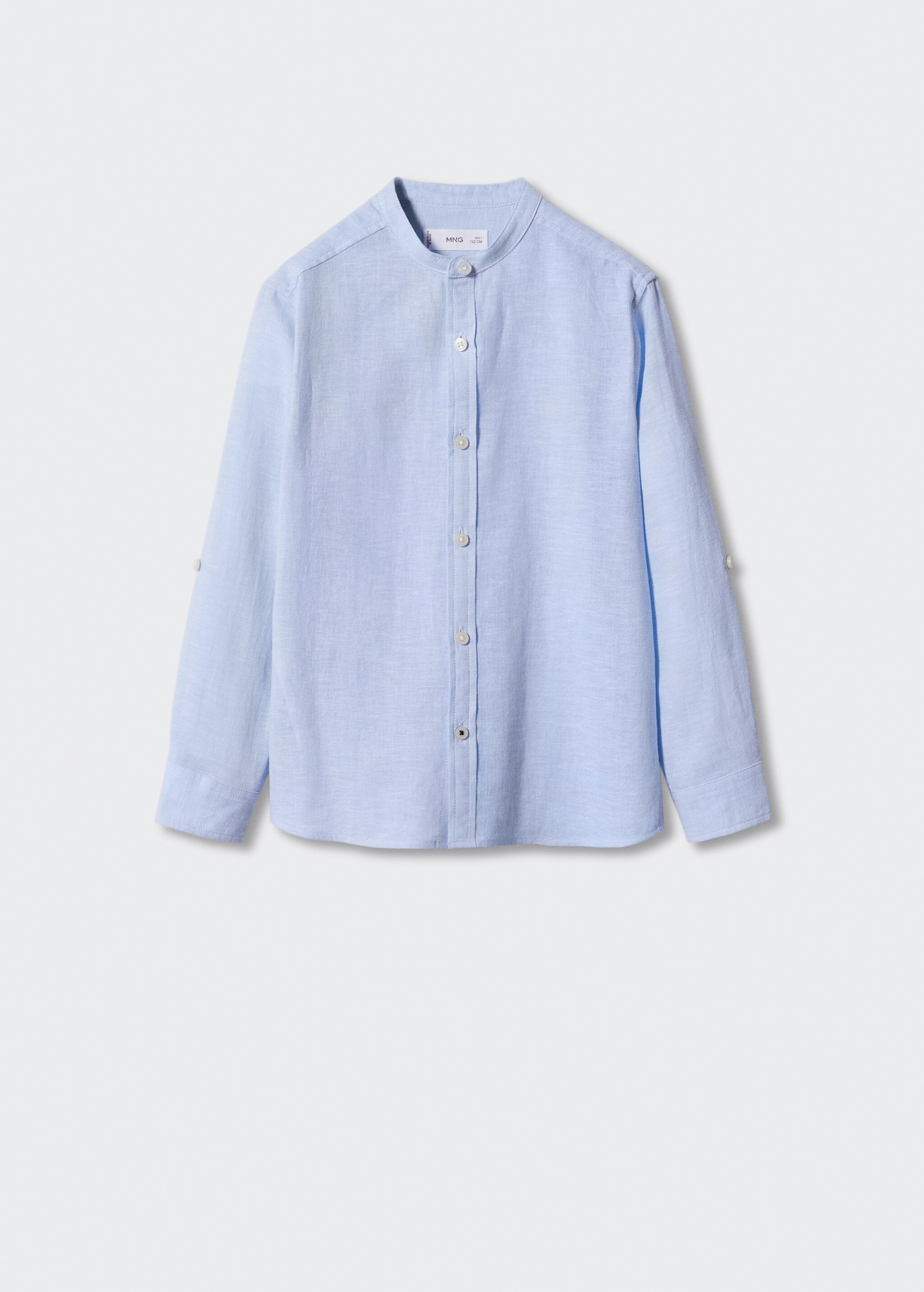 Mao collar linen shirt - Article without model