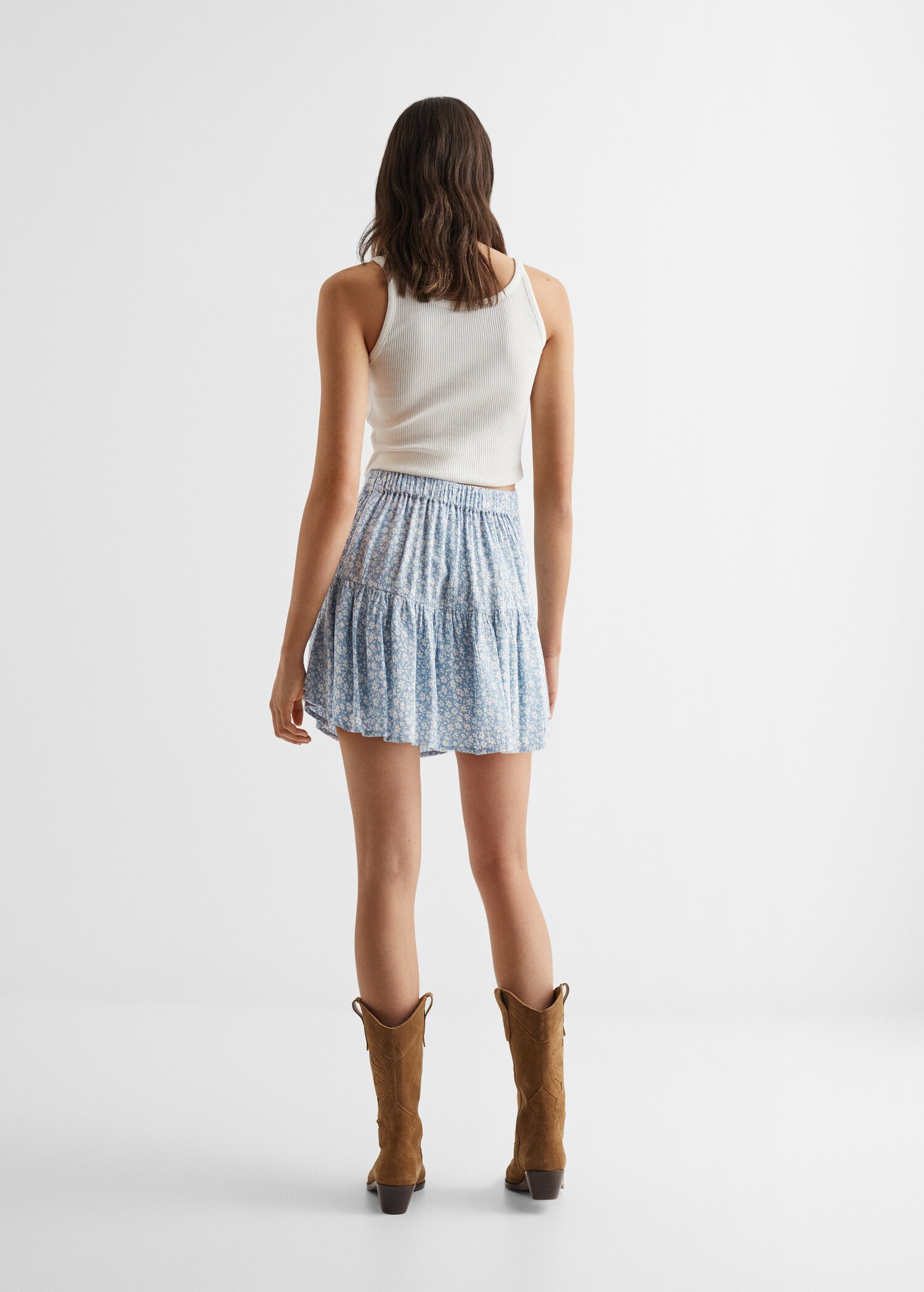 Floral print skirt - Reverse of the article