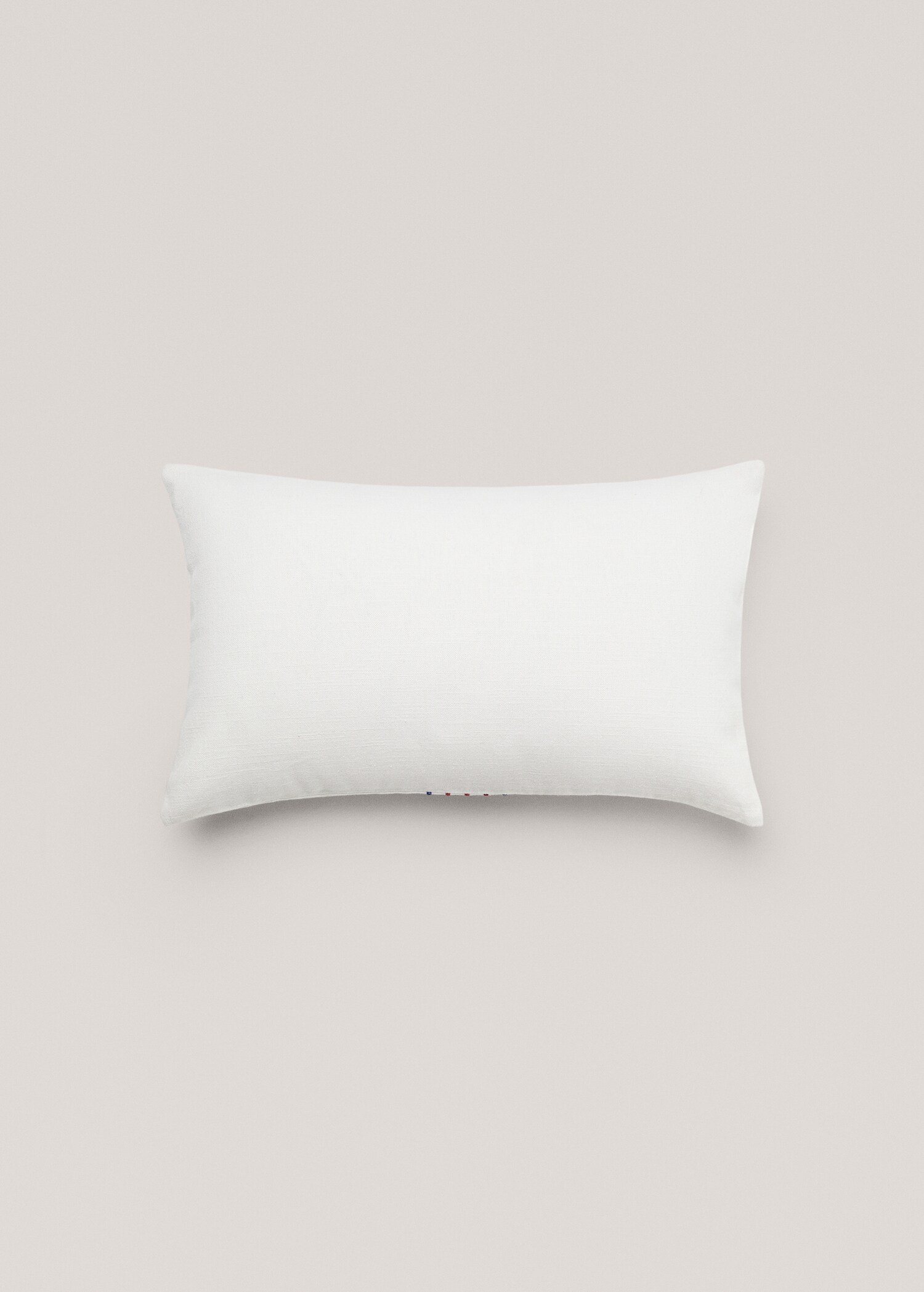 Embroidered striped cushion cover 30x50cm - Details of the article 1