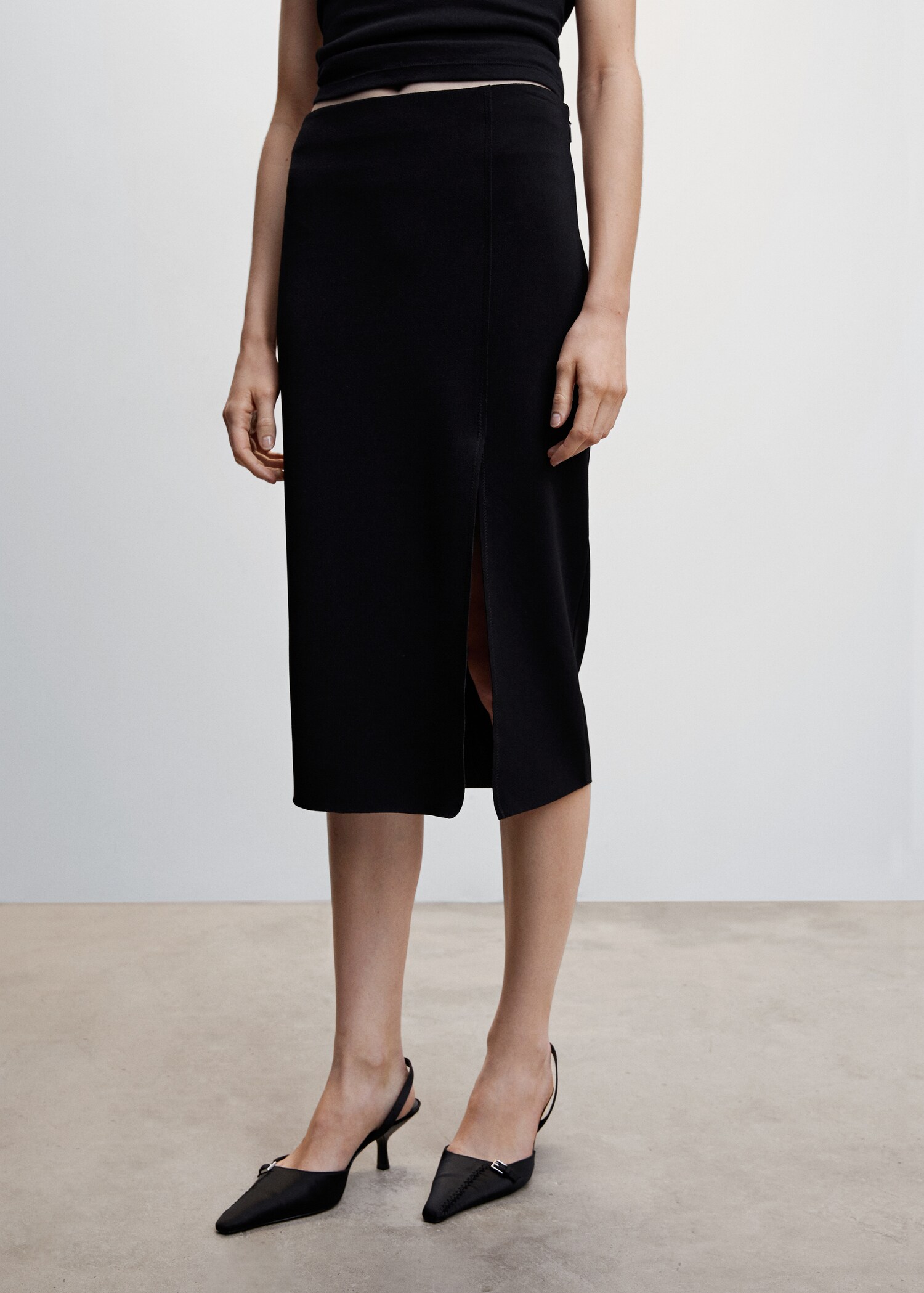 Opening pencil skirt - Medium plane