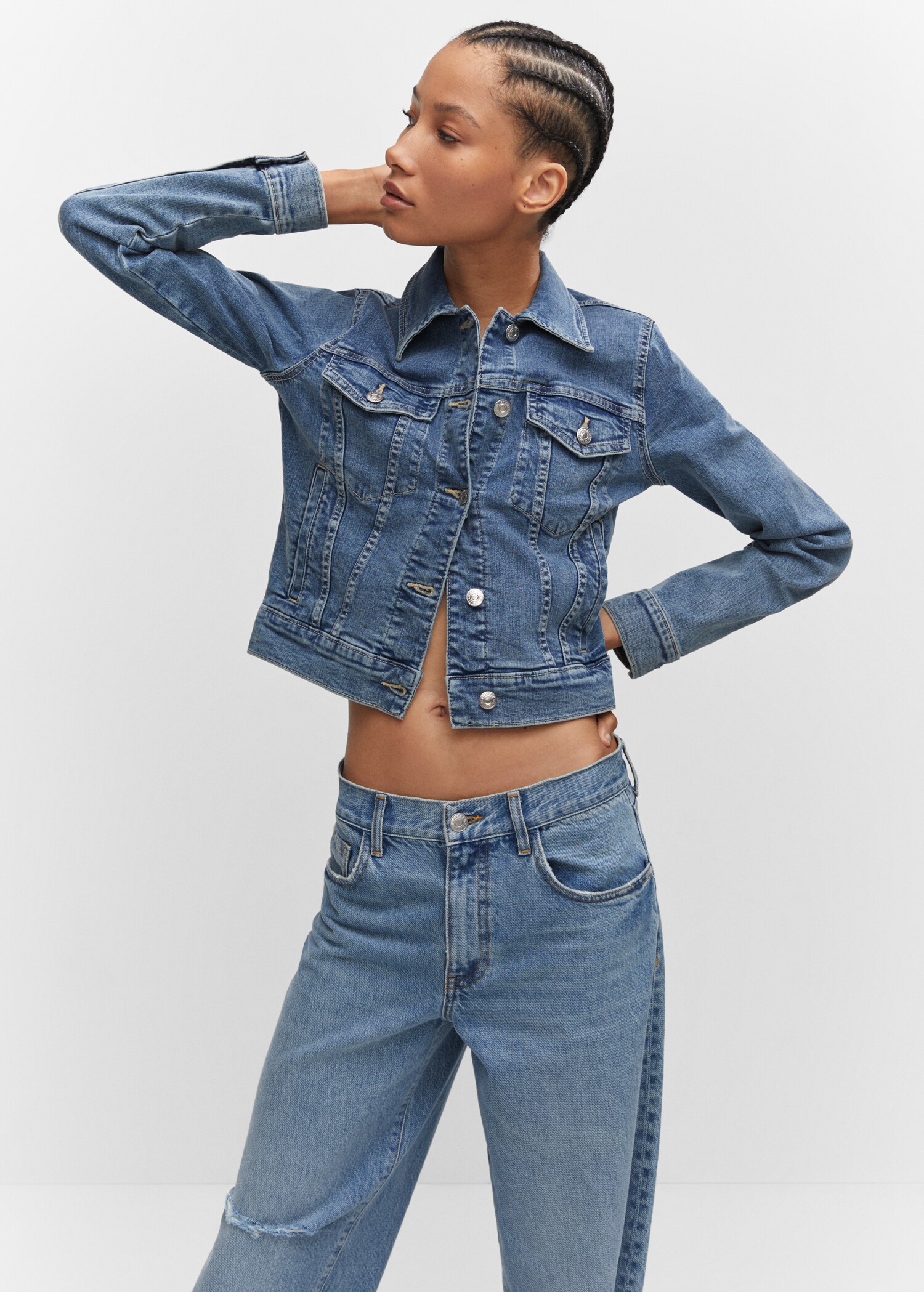 Pocketed denim jacket - Details of the article 2