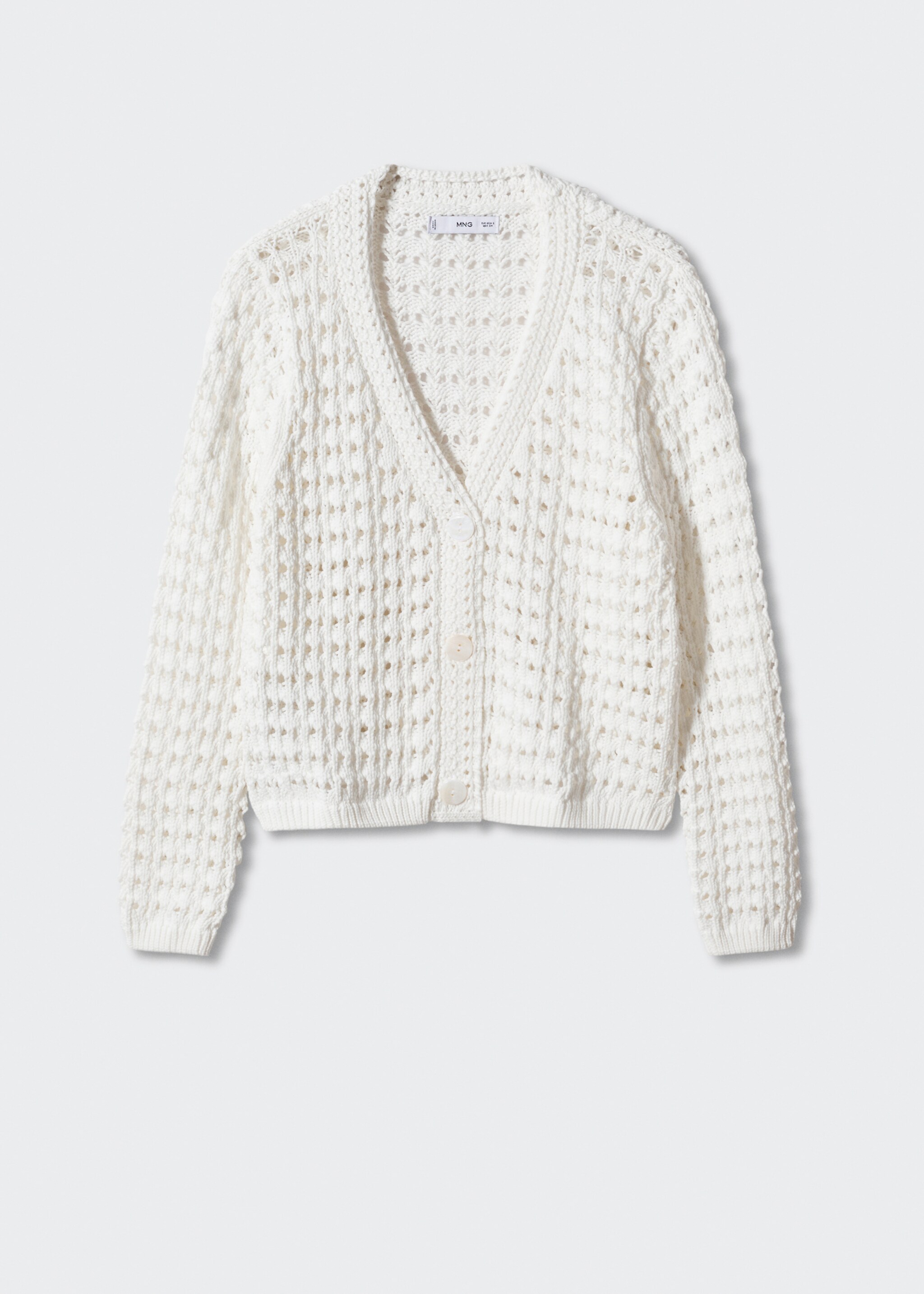 Cardigan maglia traforato - Articolo senza modello