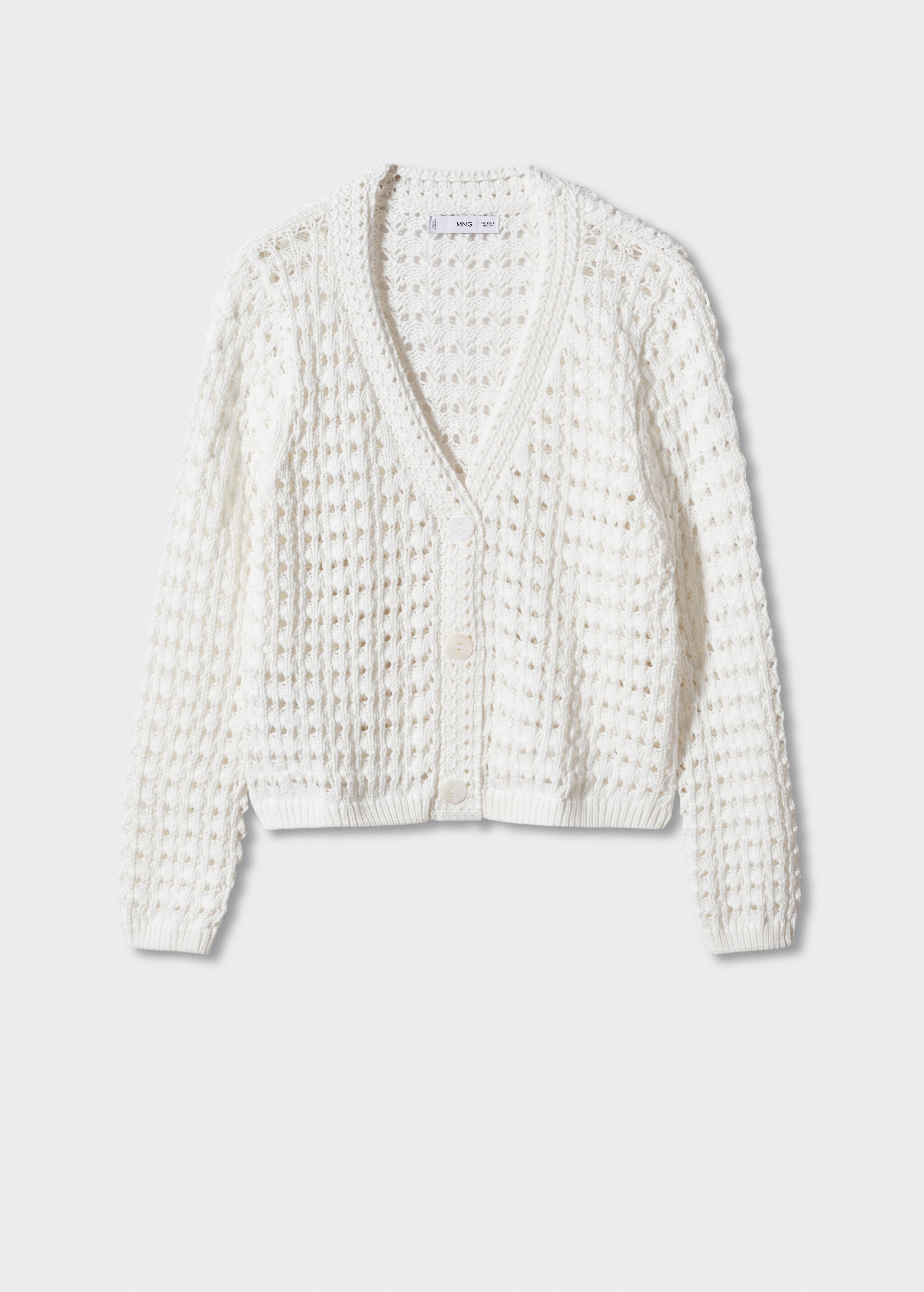 Openwork knit cardigan - Article without model