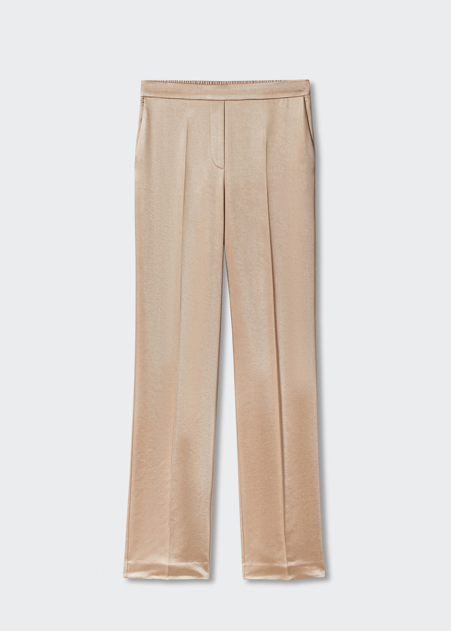 Satin pants with elastic waist - Article without model