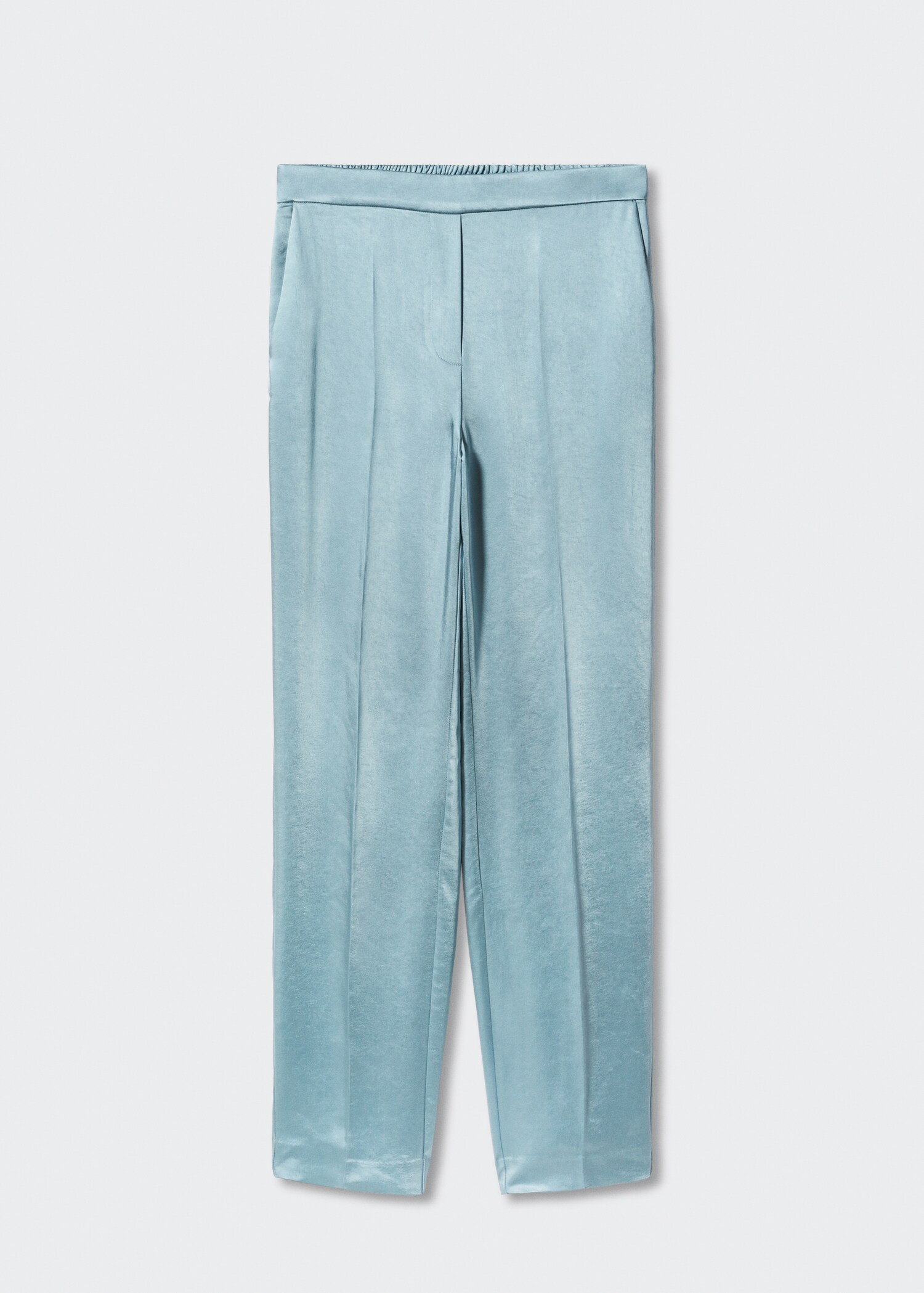 Satin pants with elastic waist - Article without model