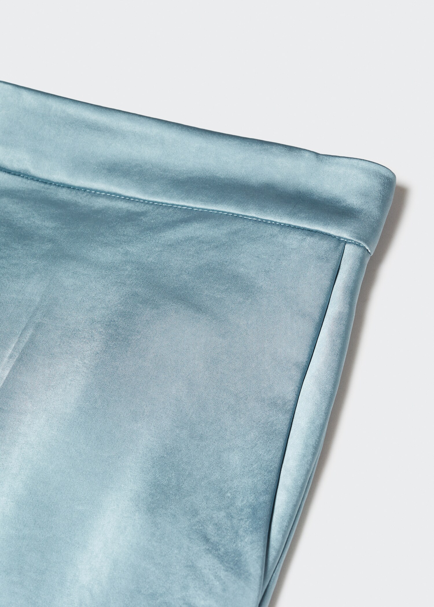 Satin pants with elastic waist - Details of the article 8