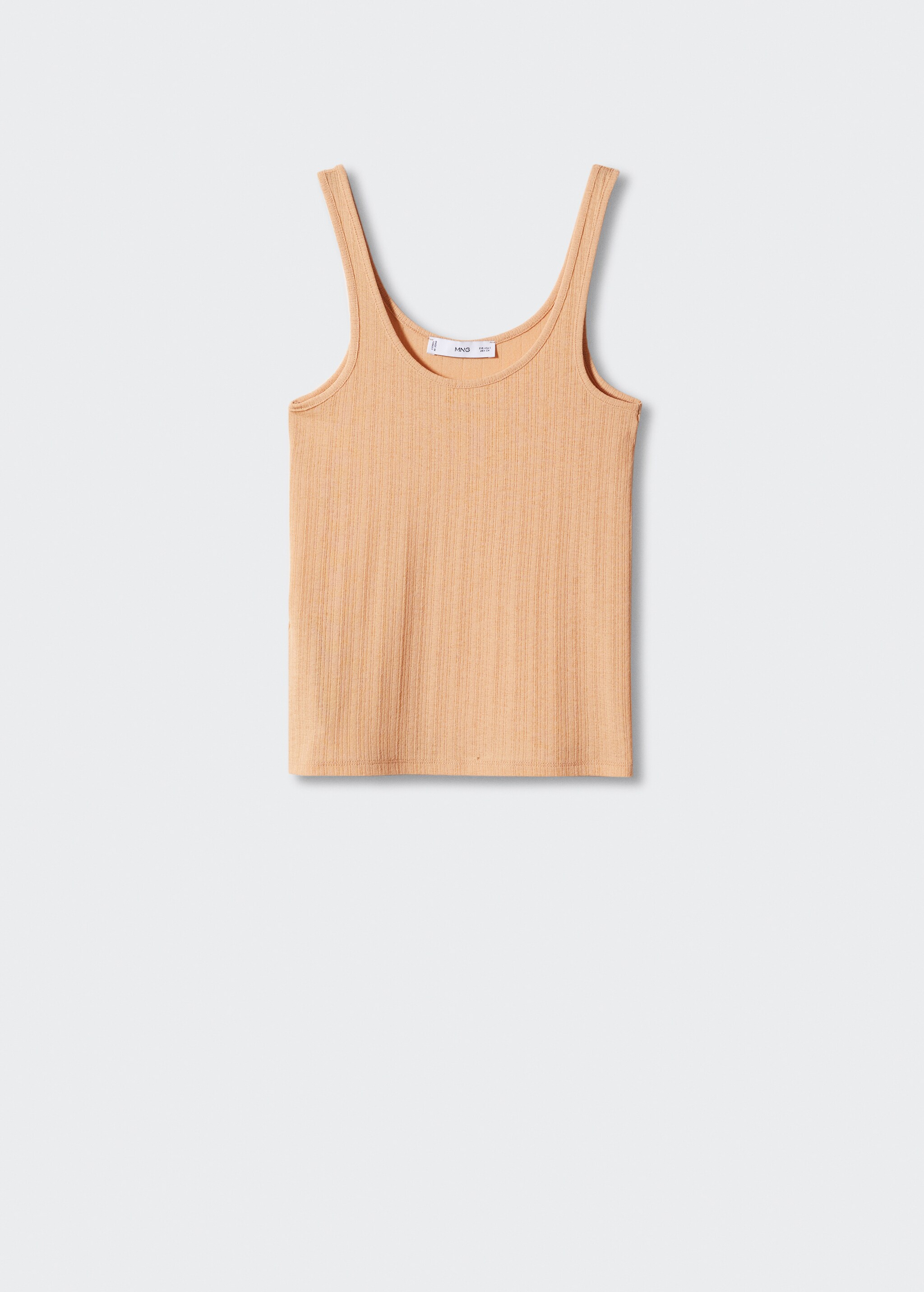Ribbed strap T-shirt - Article without model