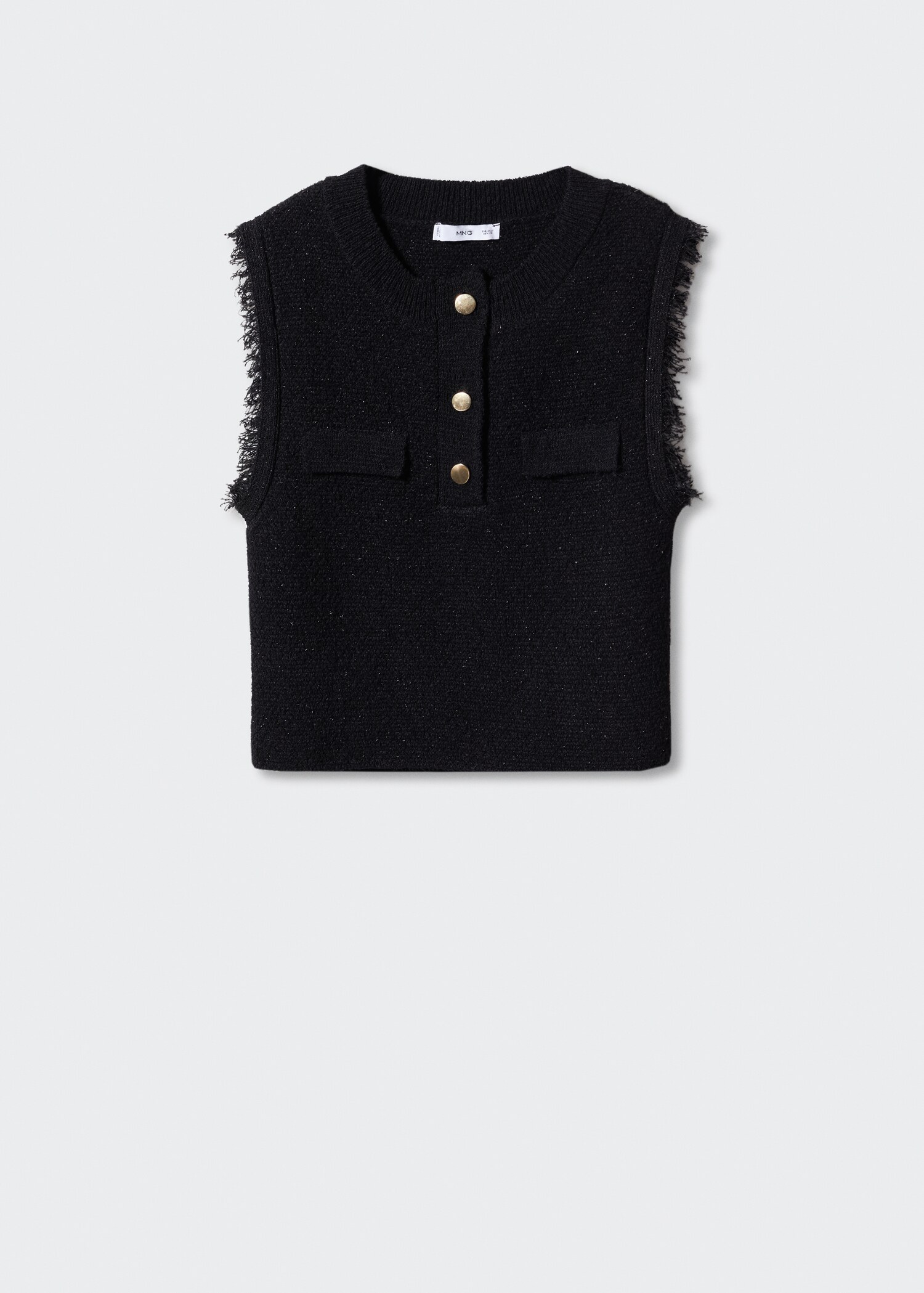 Gilet maille col boutonné - Article sans modèle
