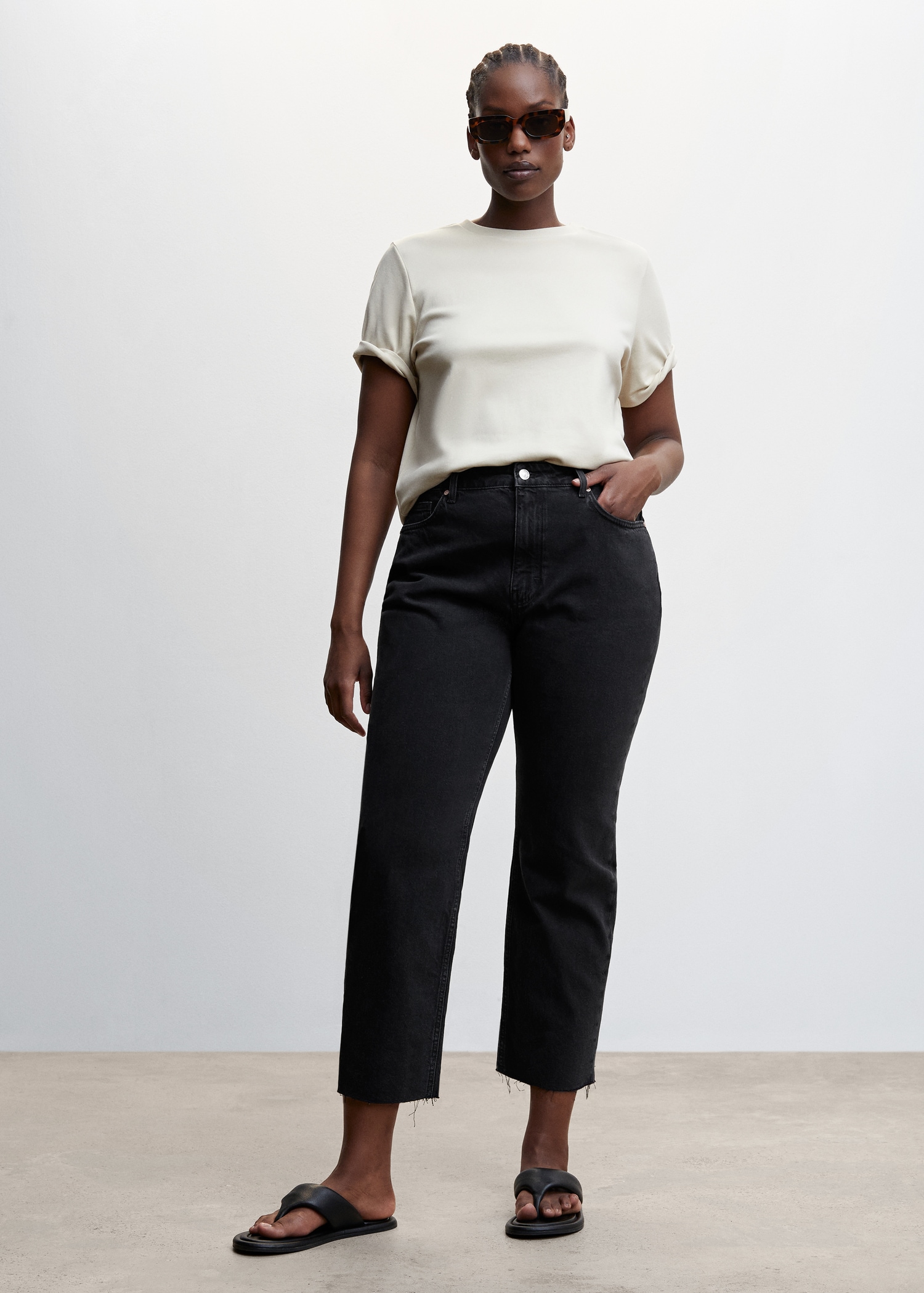 Mango Vaqueros Mujer Tiro Alto Mango Outlet Vaqueros Mujer