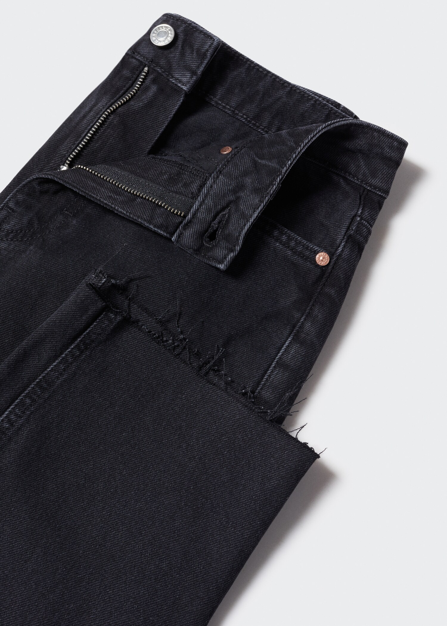 High waist straight jeans - Details of the article 8