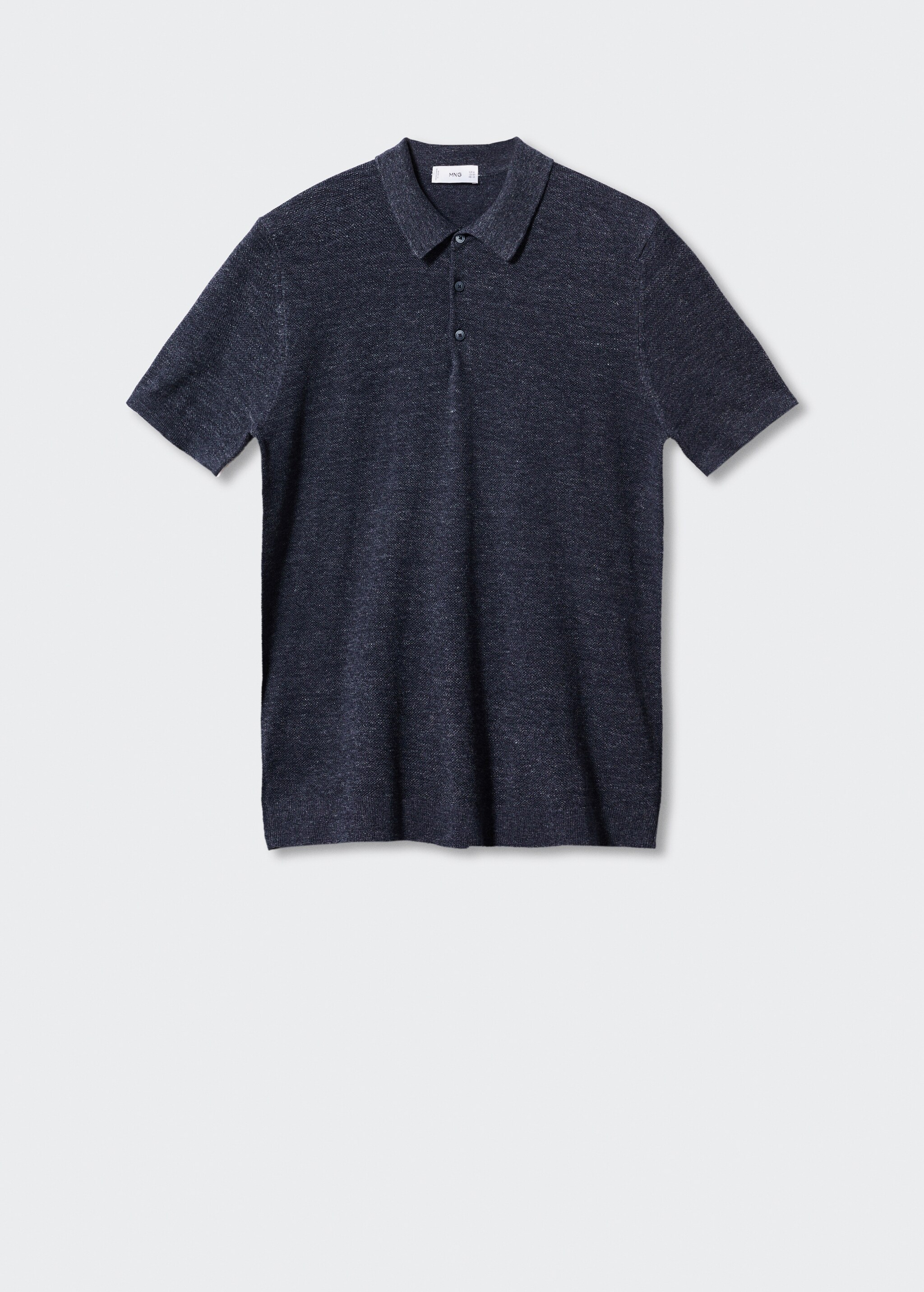 Knit cotton polo shirt - Article without model