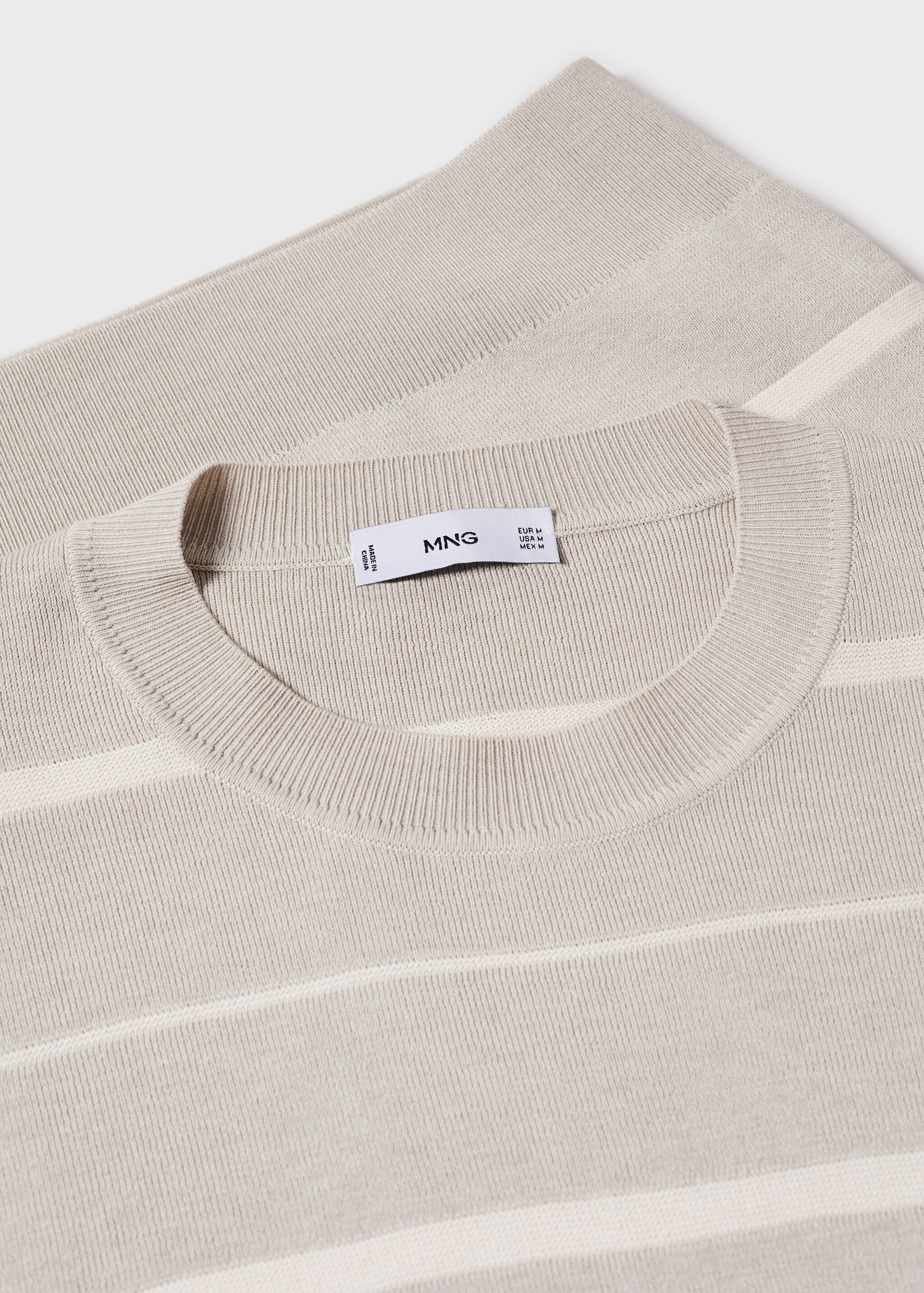 Striped modal sweater - Details of the article 8