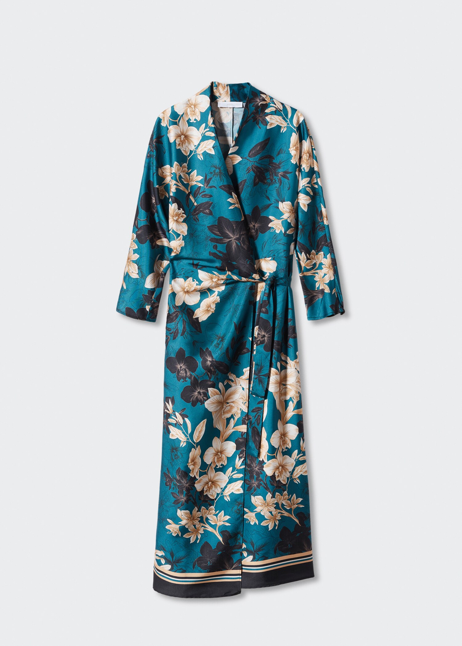 Kimono z kwiatowym wzorem - Artykuł bez modela/modelki