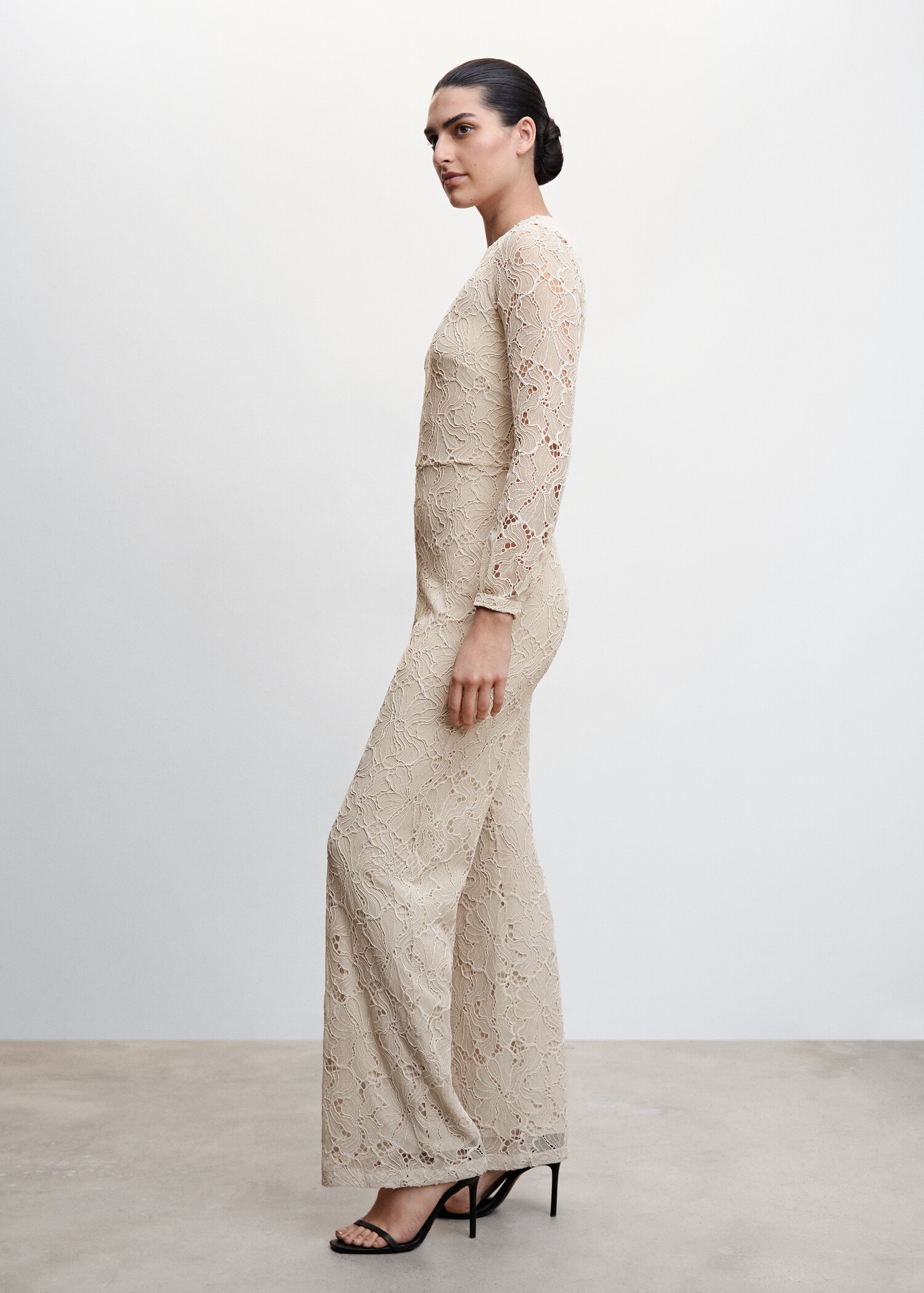 Lace long jumpsuit - Details of the article 4