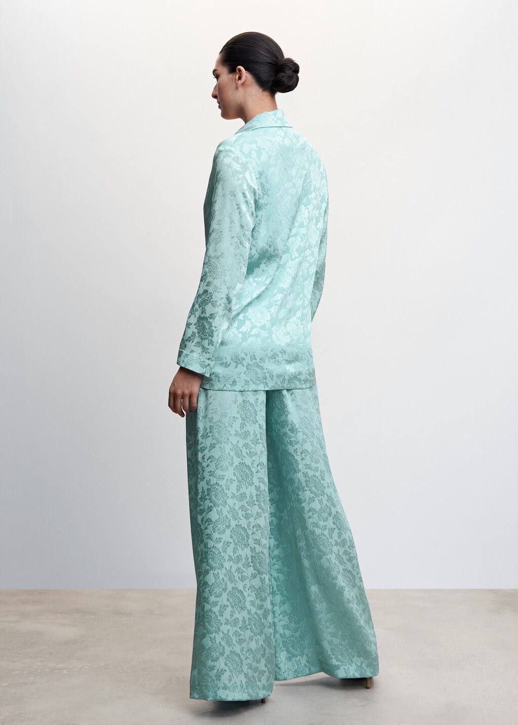 Jacquard suit pants - Women | MANGO OUTLET USA