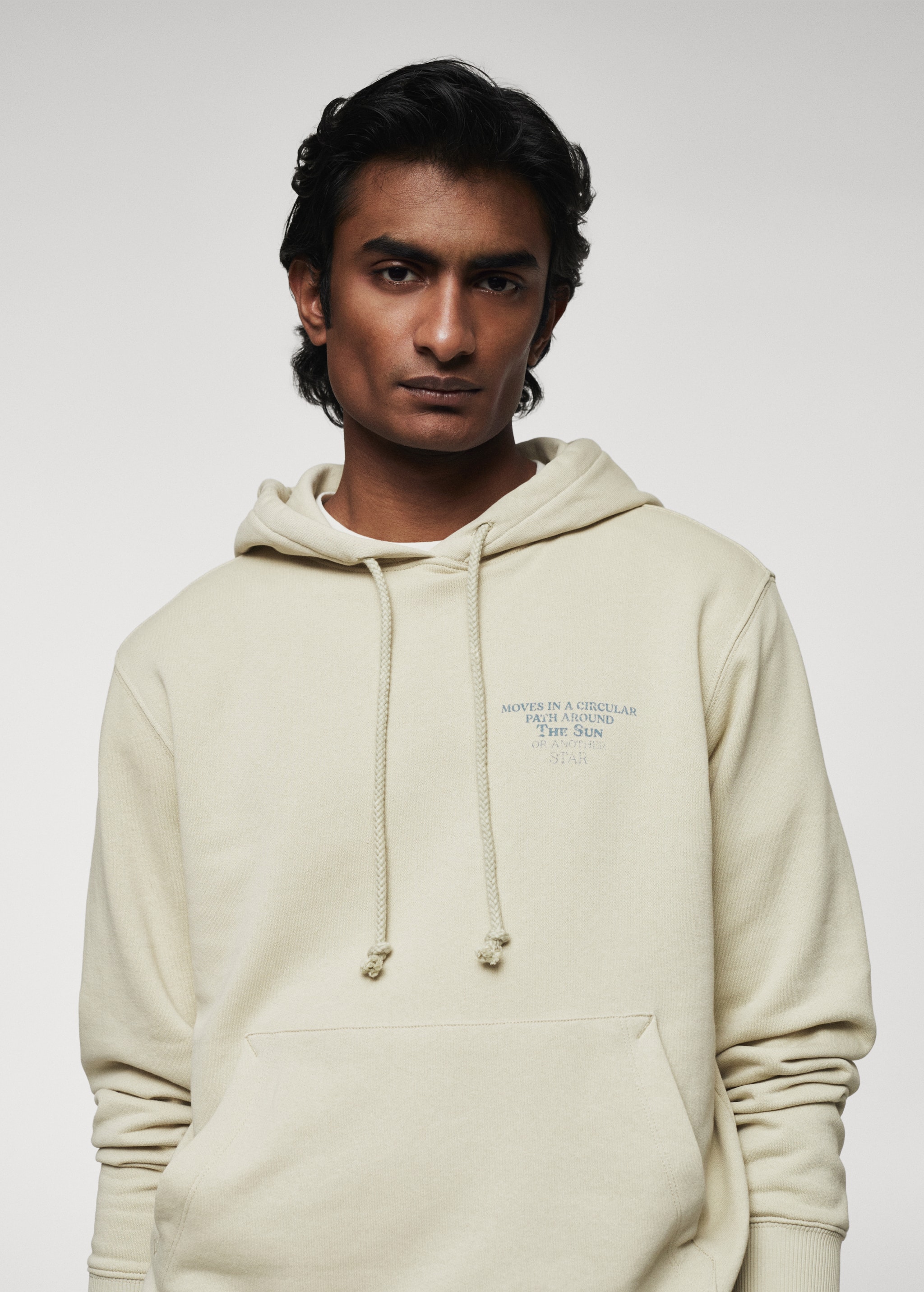 100% cotton hooded sweatshirt text - Details of the article 1