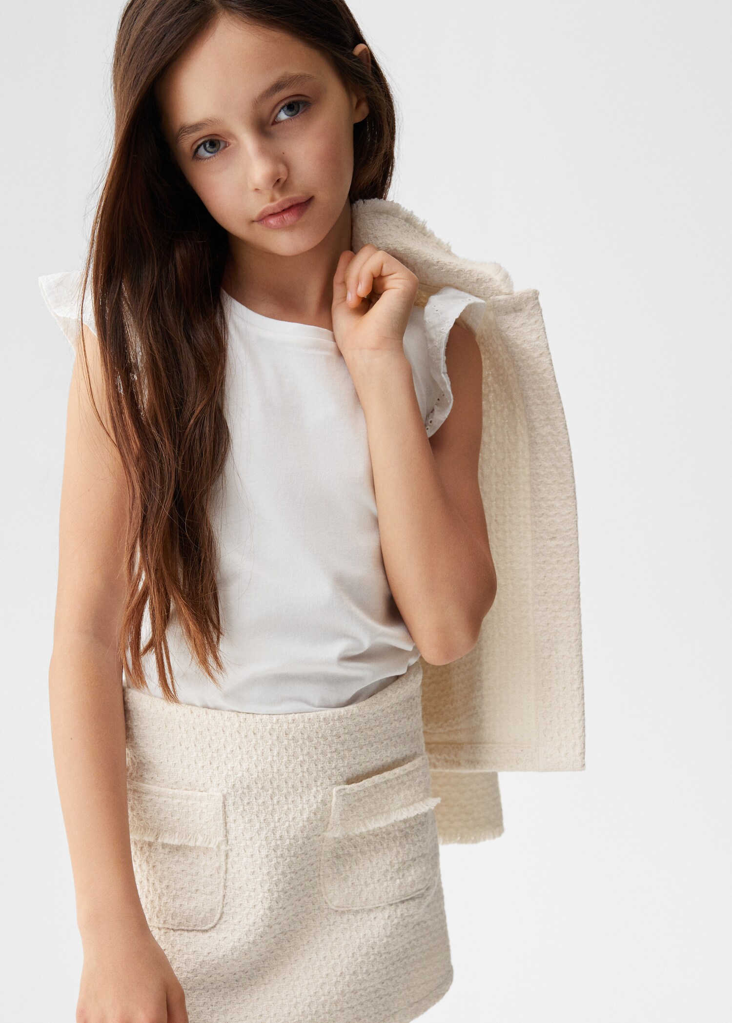 Pocket textured jacket - Details of the article 2