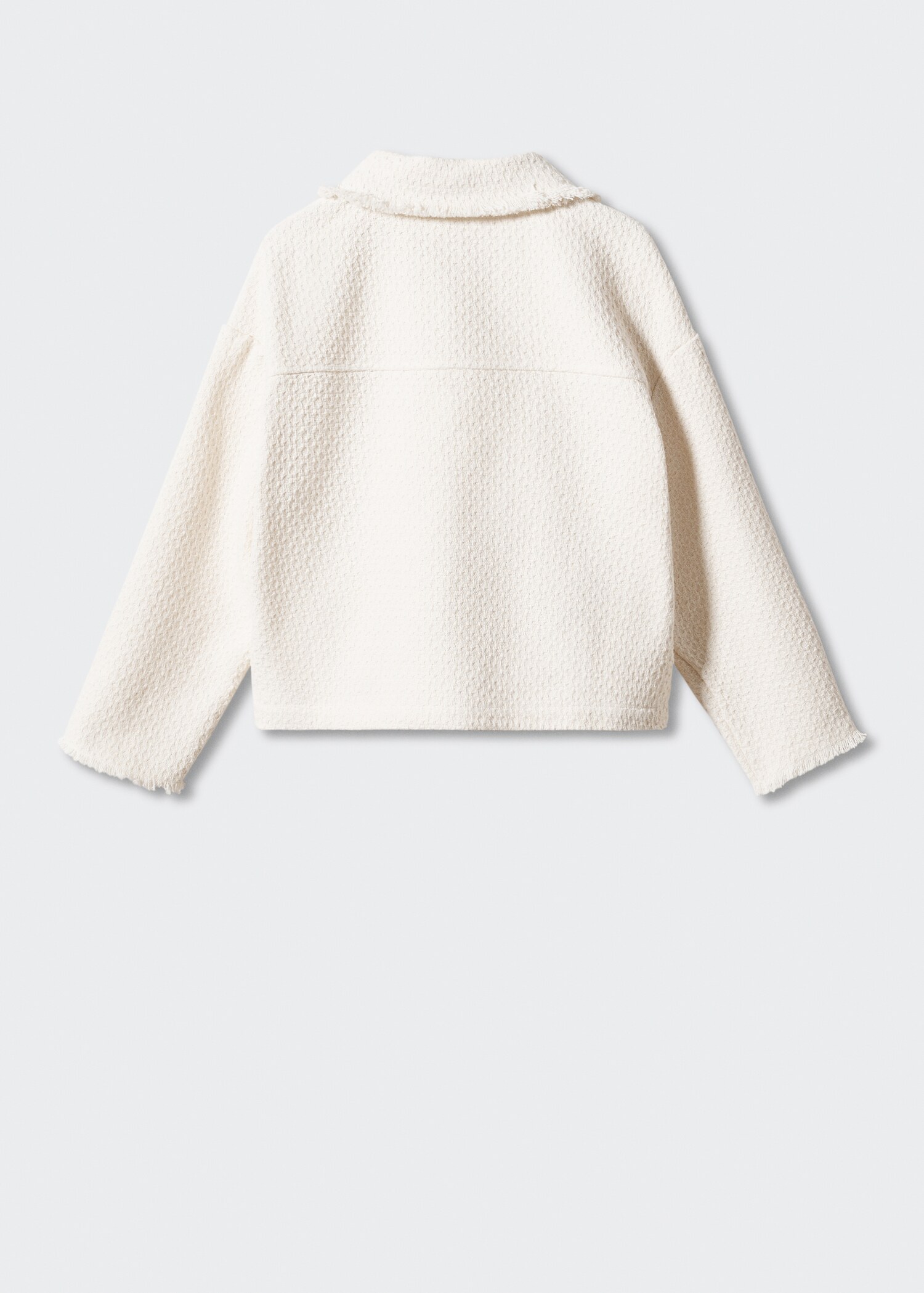 Pocket textured jacket - Reverse of the article