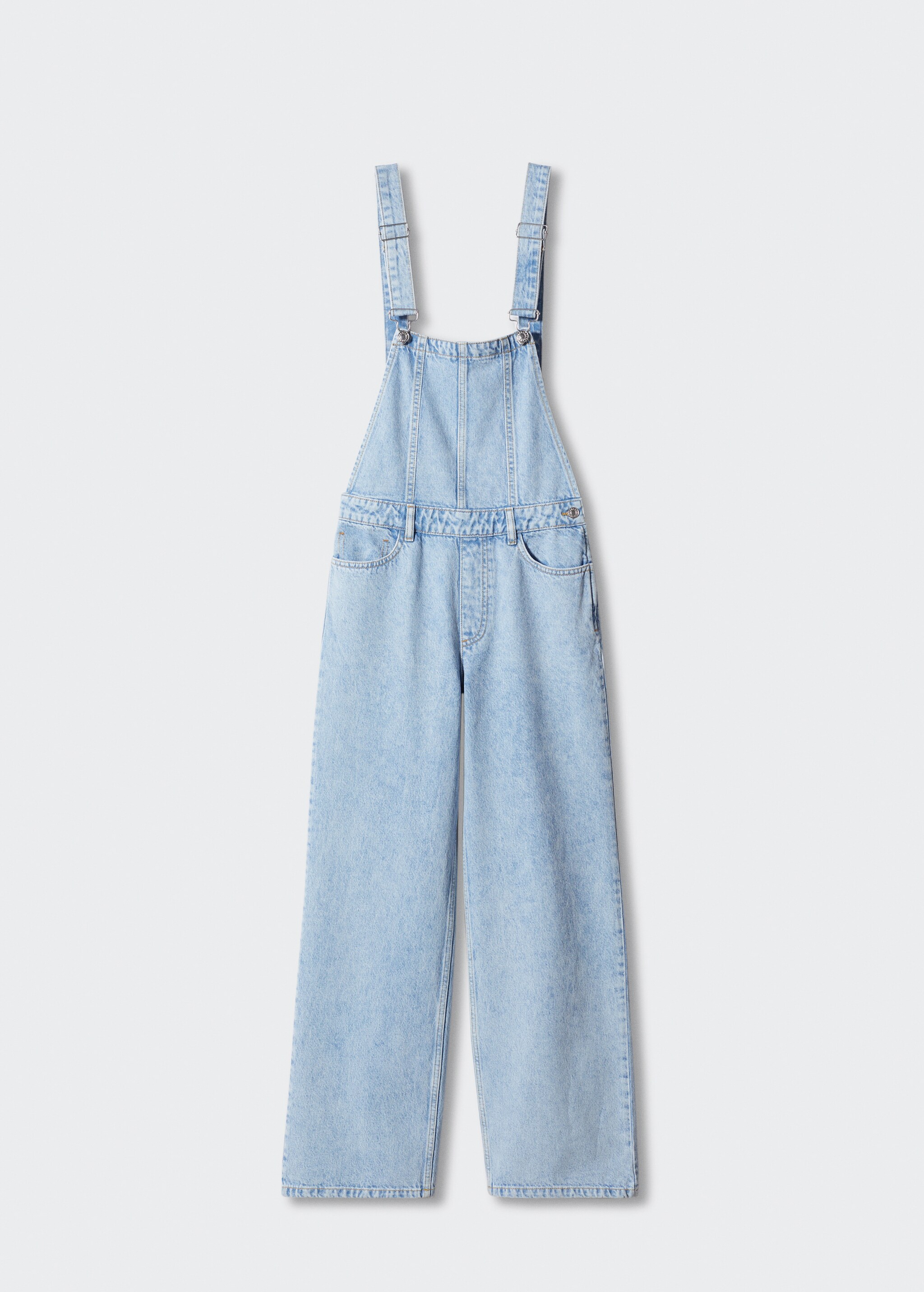 Lined denim dungarees - Article without model