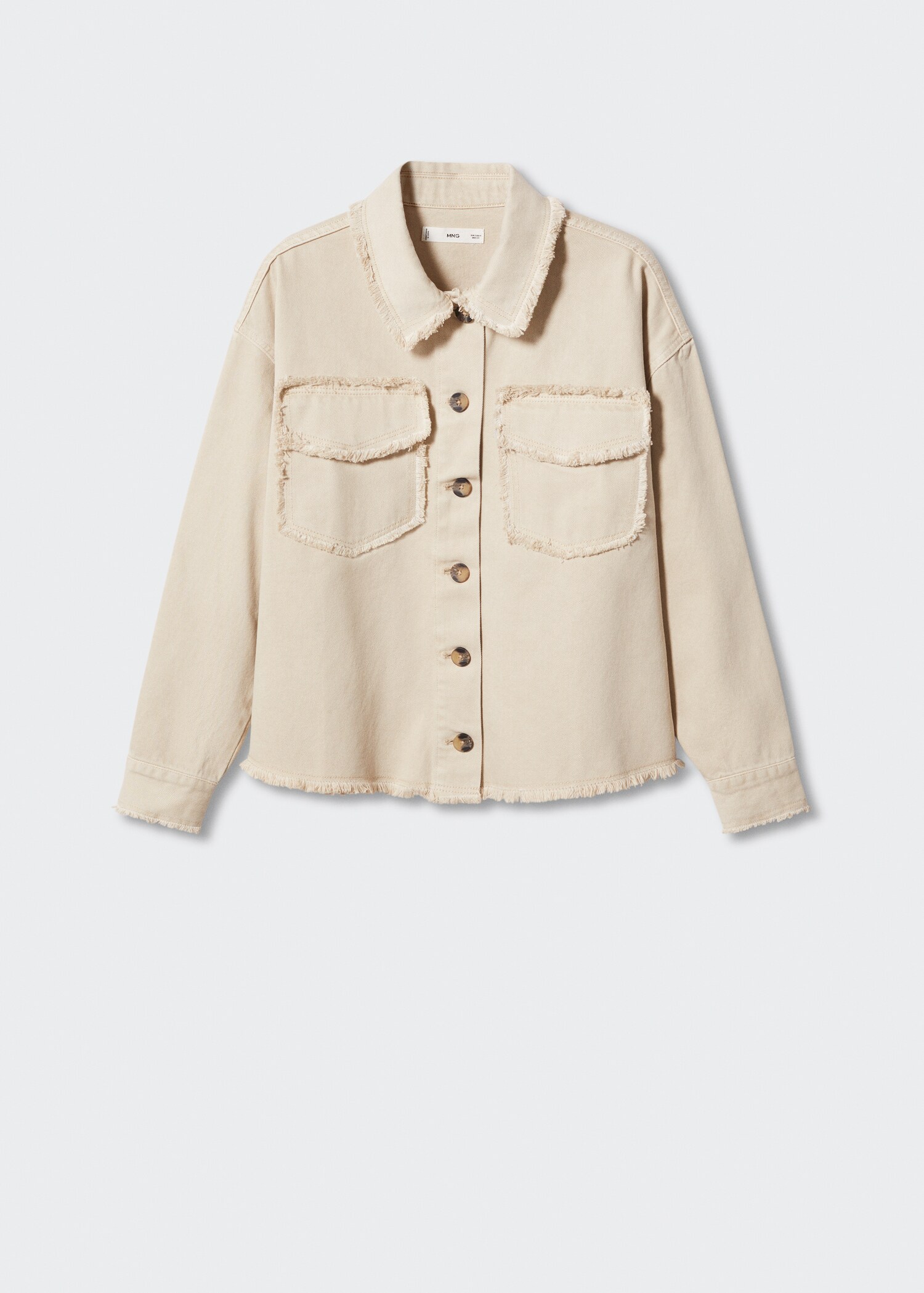Overshirt din denim cu buzunare - Articol fără model