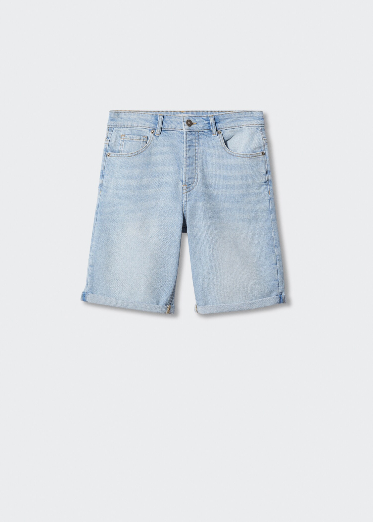 Cotton denim shorts - Article without model