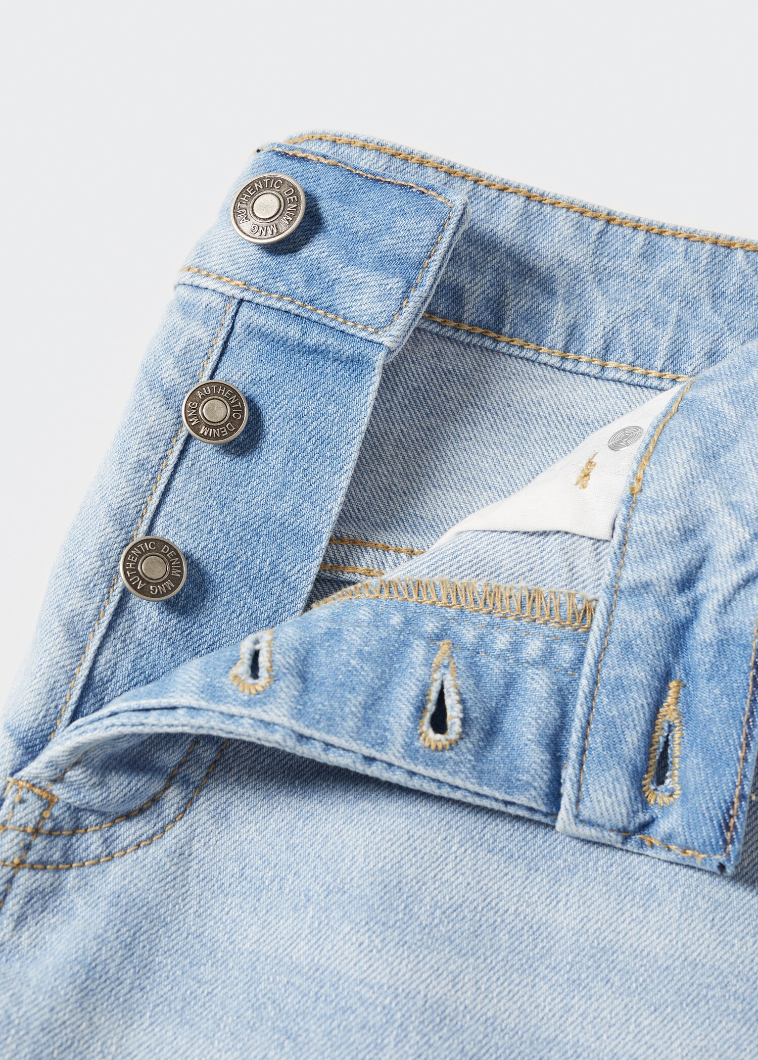 Cotton denim shorts - Details of the article 8