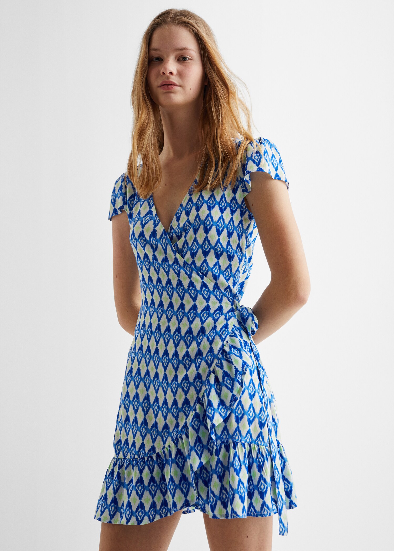 Geometric print dress - Medium plane