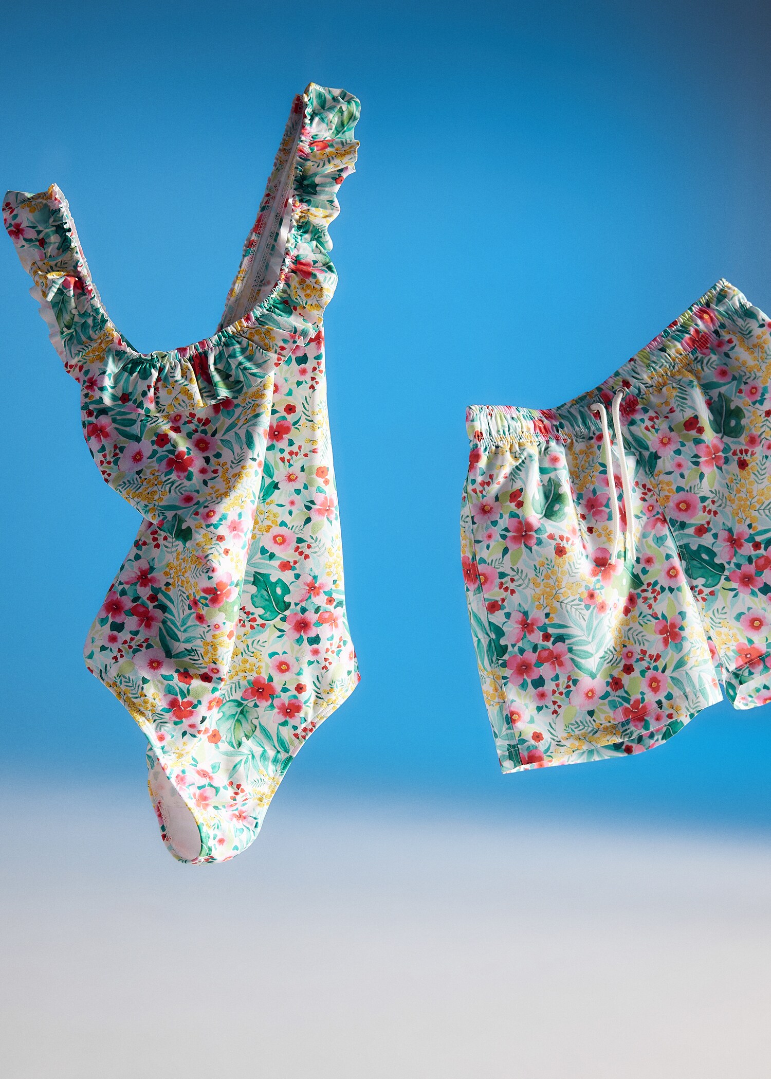 Maillot de bain imprimé floral volant - Détail de l'article 5