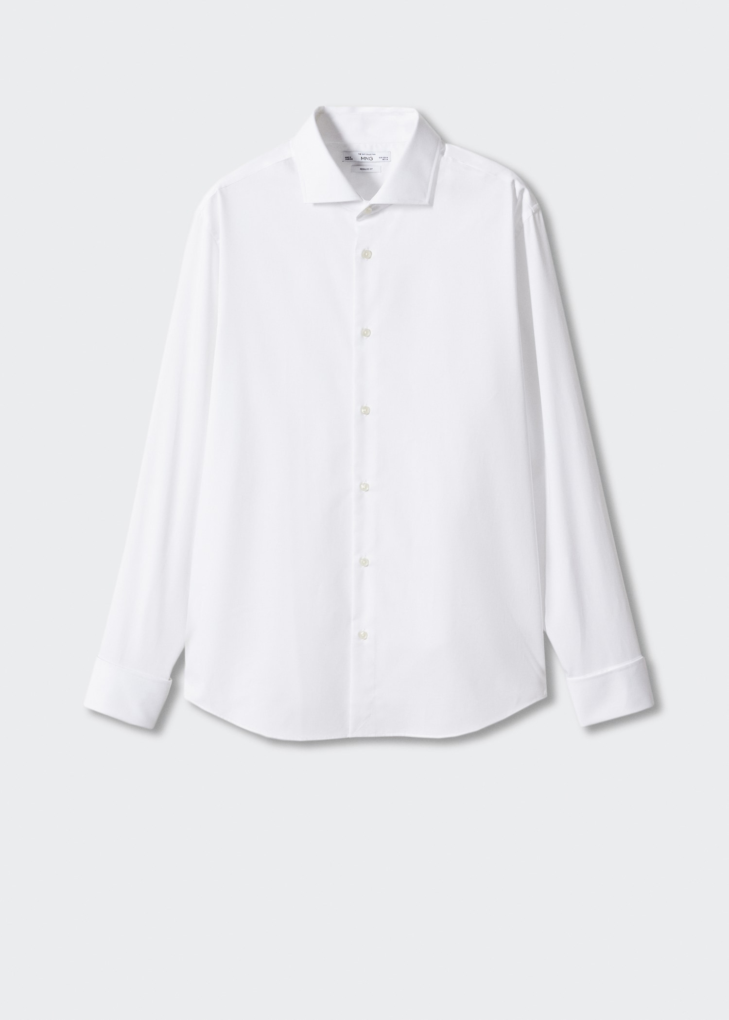 Camisa traje regular fit gemelos - Main Image