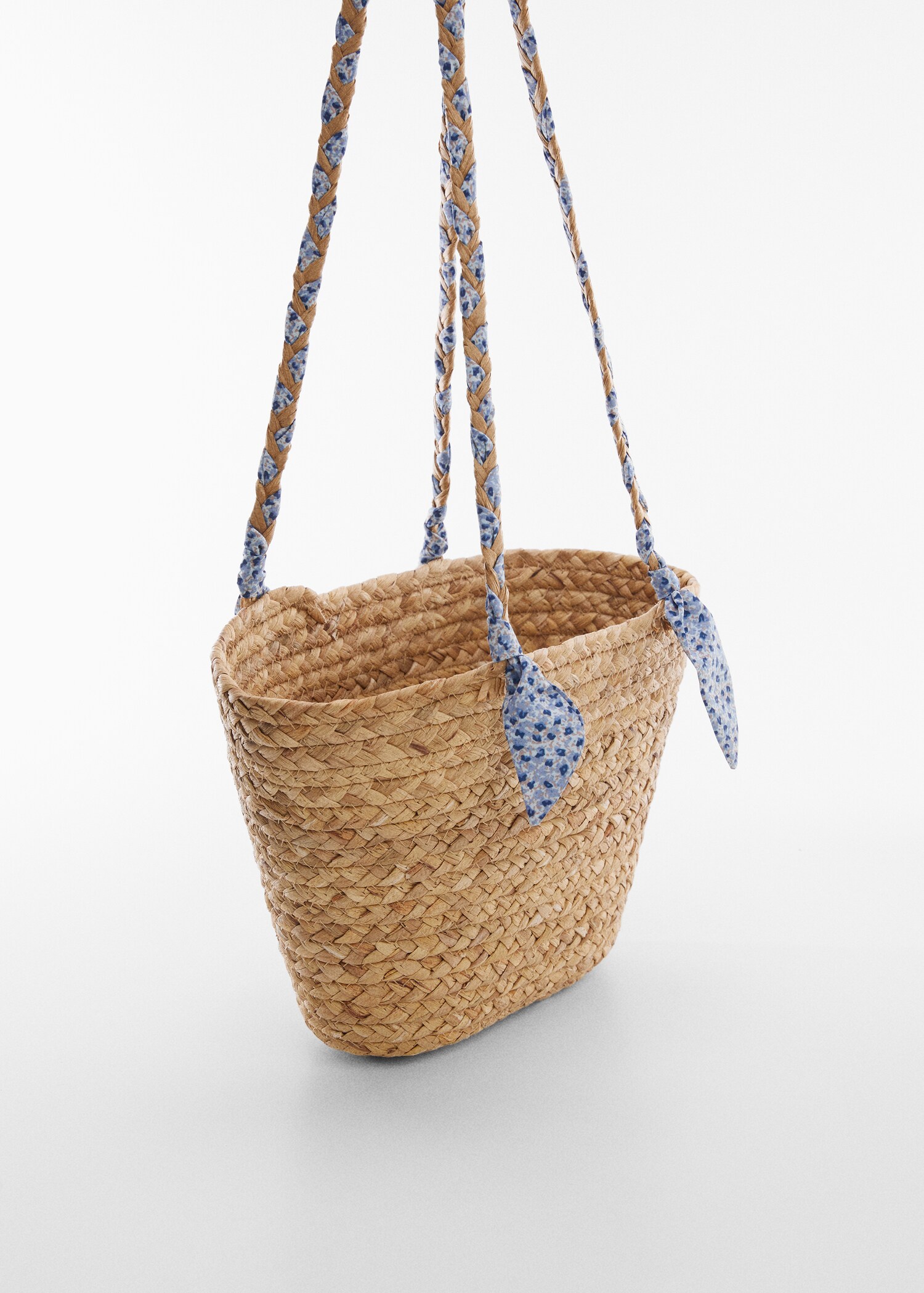 Sac seau paille - Plan moyen