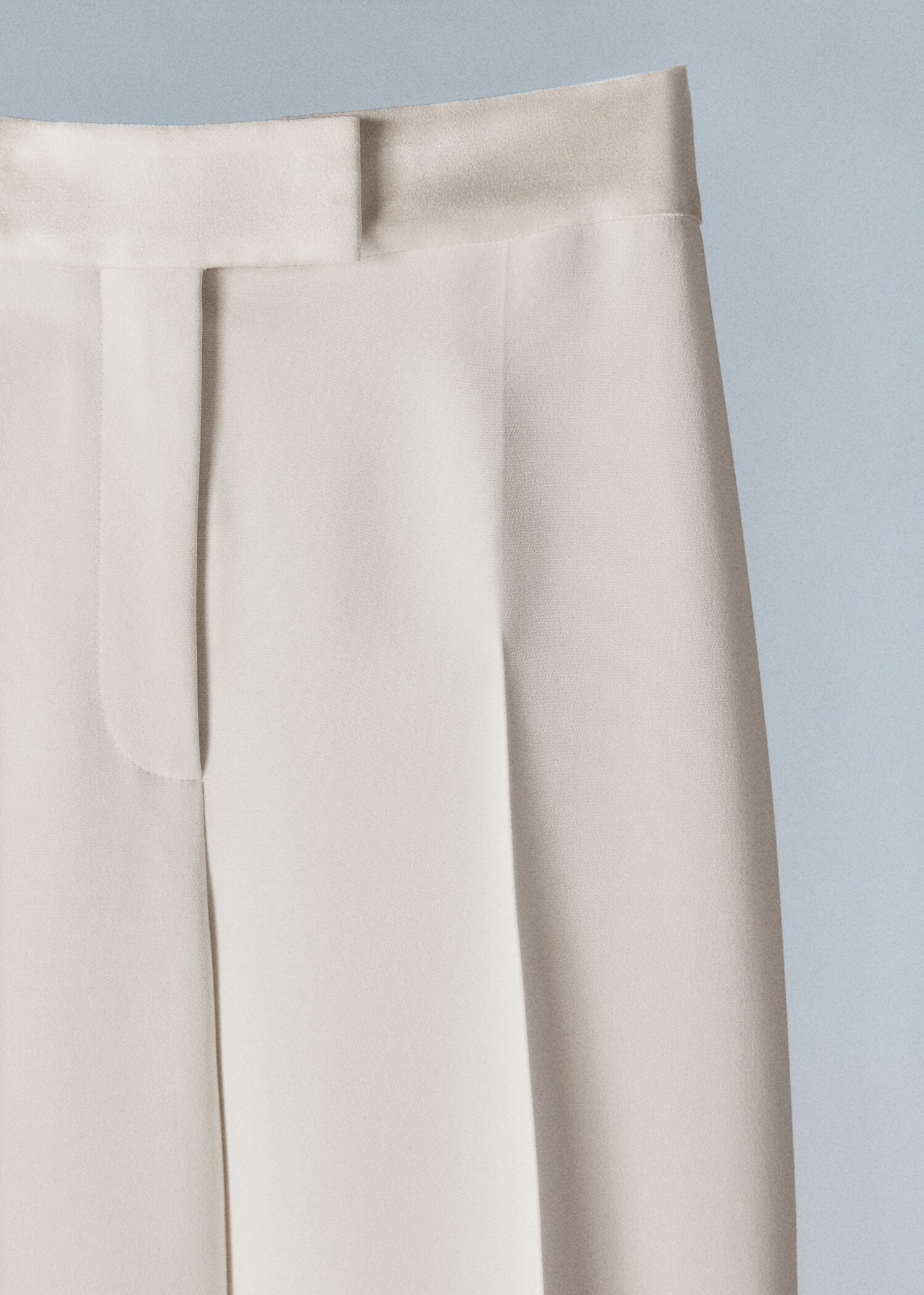 Palazzo suit pants with satin details - Details of the article 8
