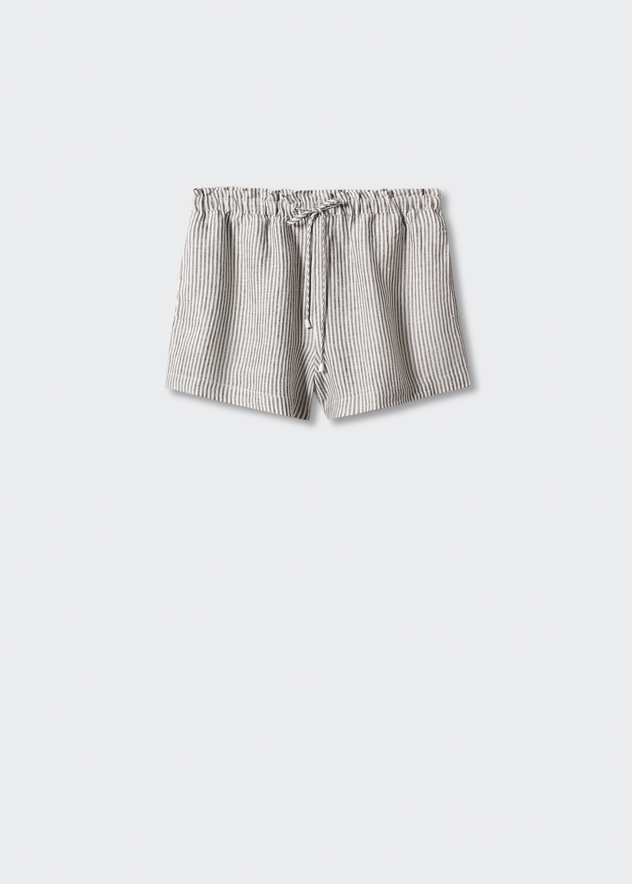 Linen shorts with drawstring - Article without model