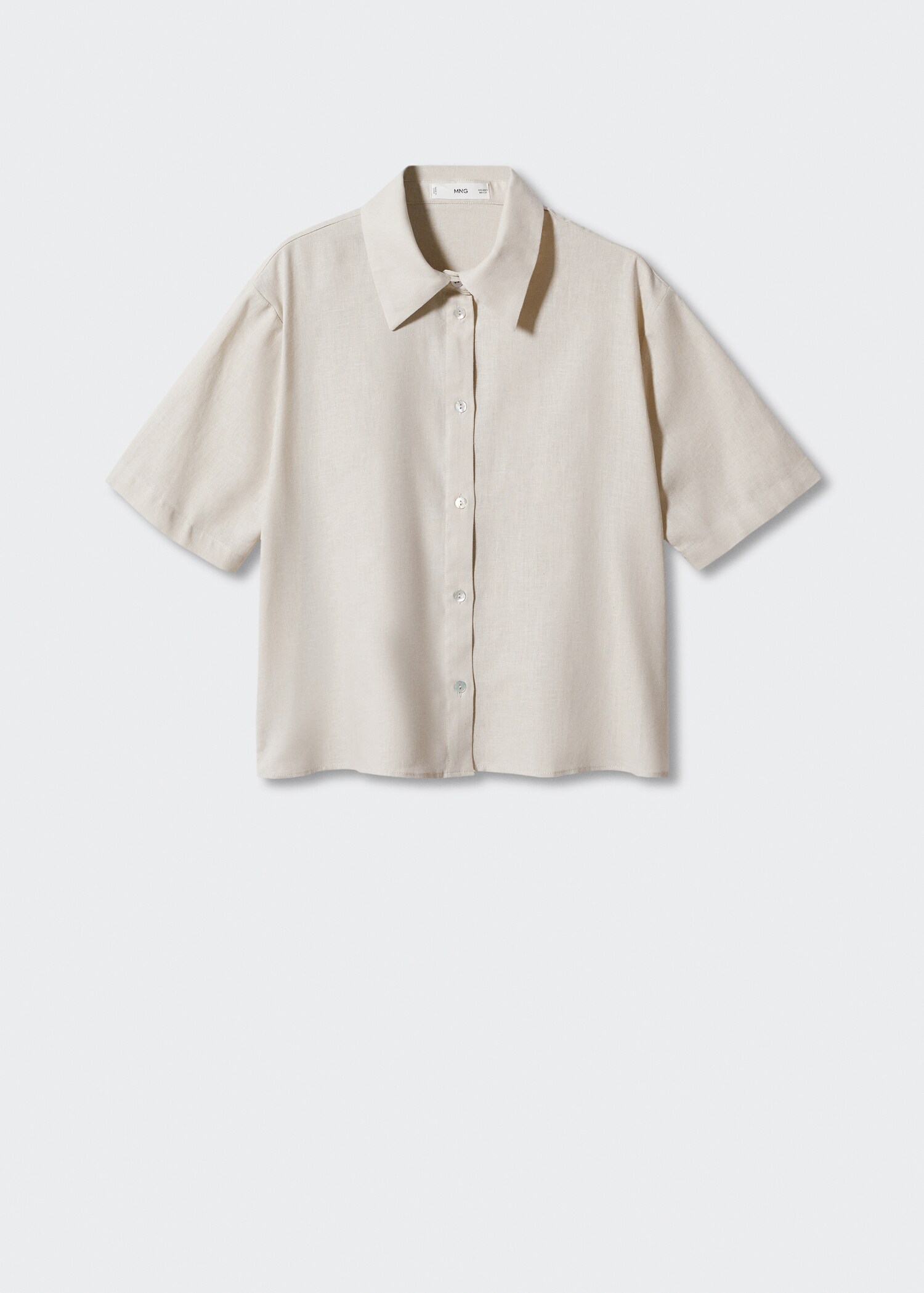 Linen pajama shirt - Article without model