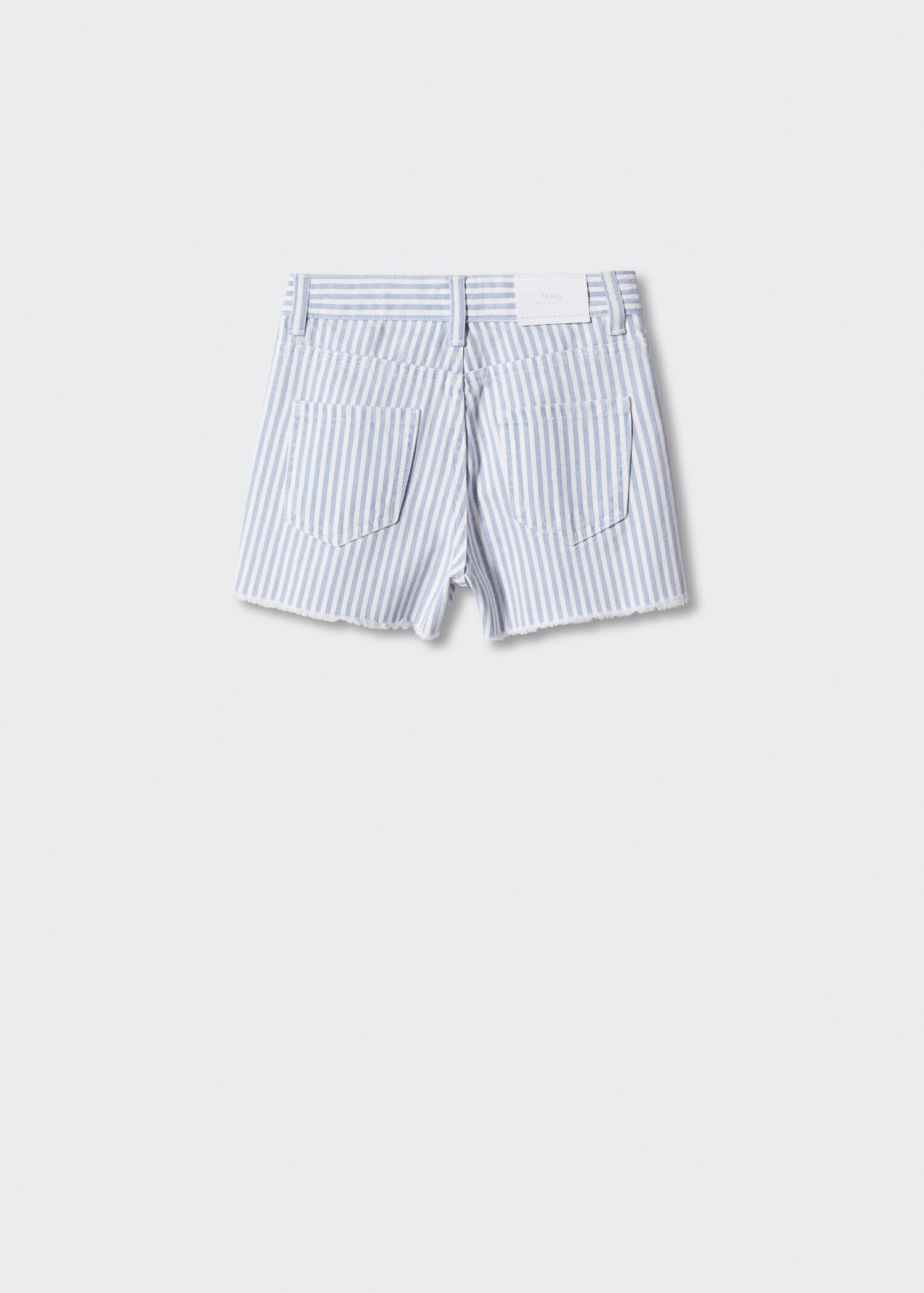 Stripet bermudashorts - Baksiden av artikkelen