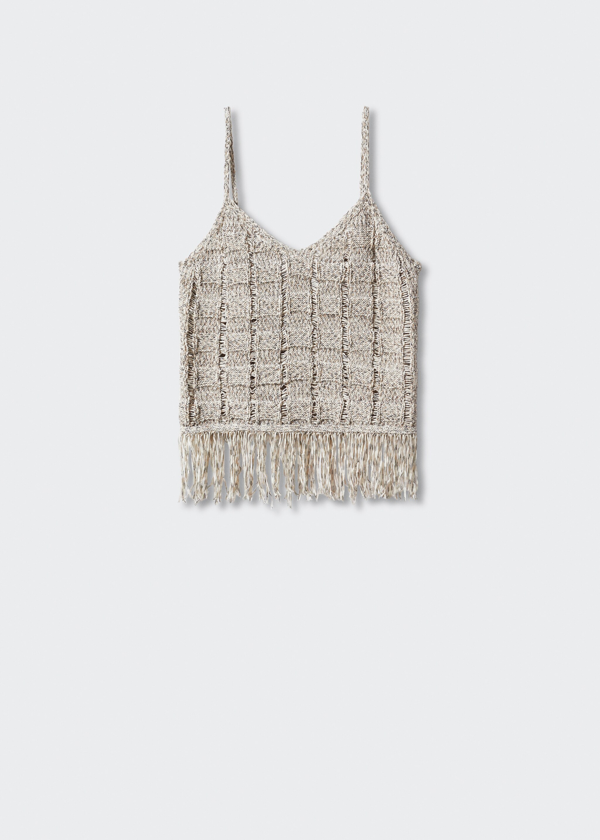Fringed detail knit top - Article without model