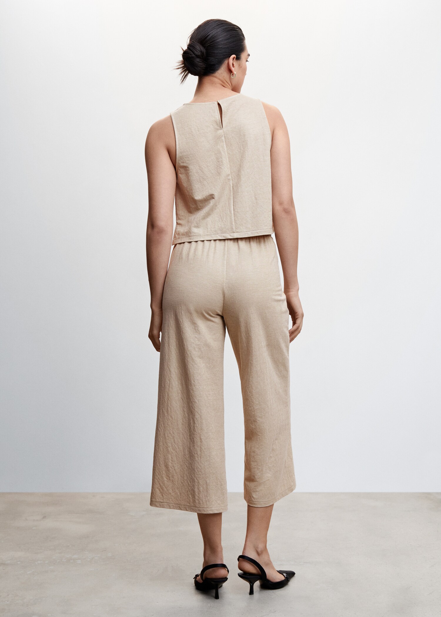 Kalhoty culottes crop - Zadní strana zboží