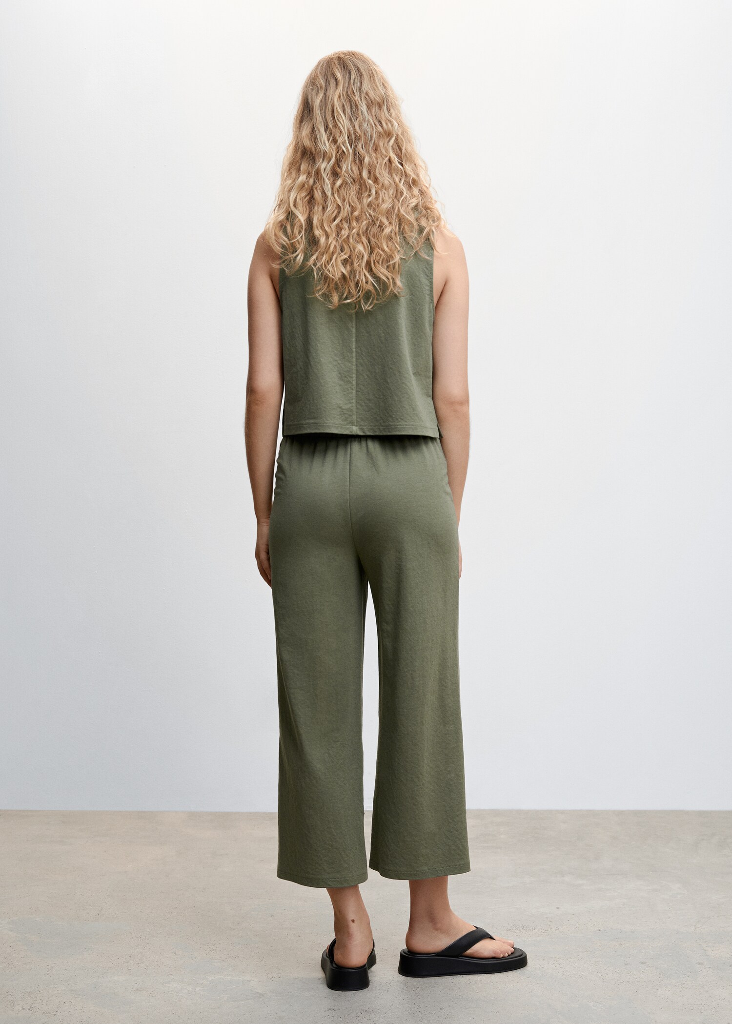 Kalhoty culottes crop - Zadní strana zboží