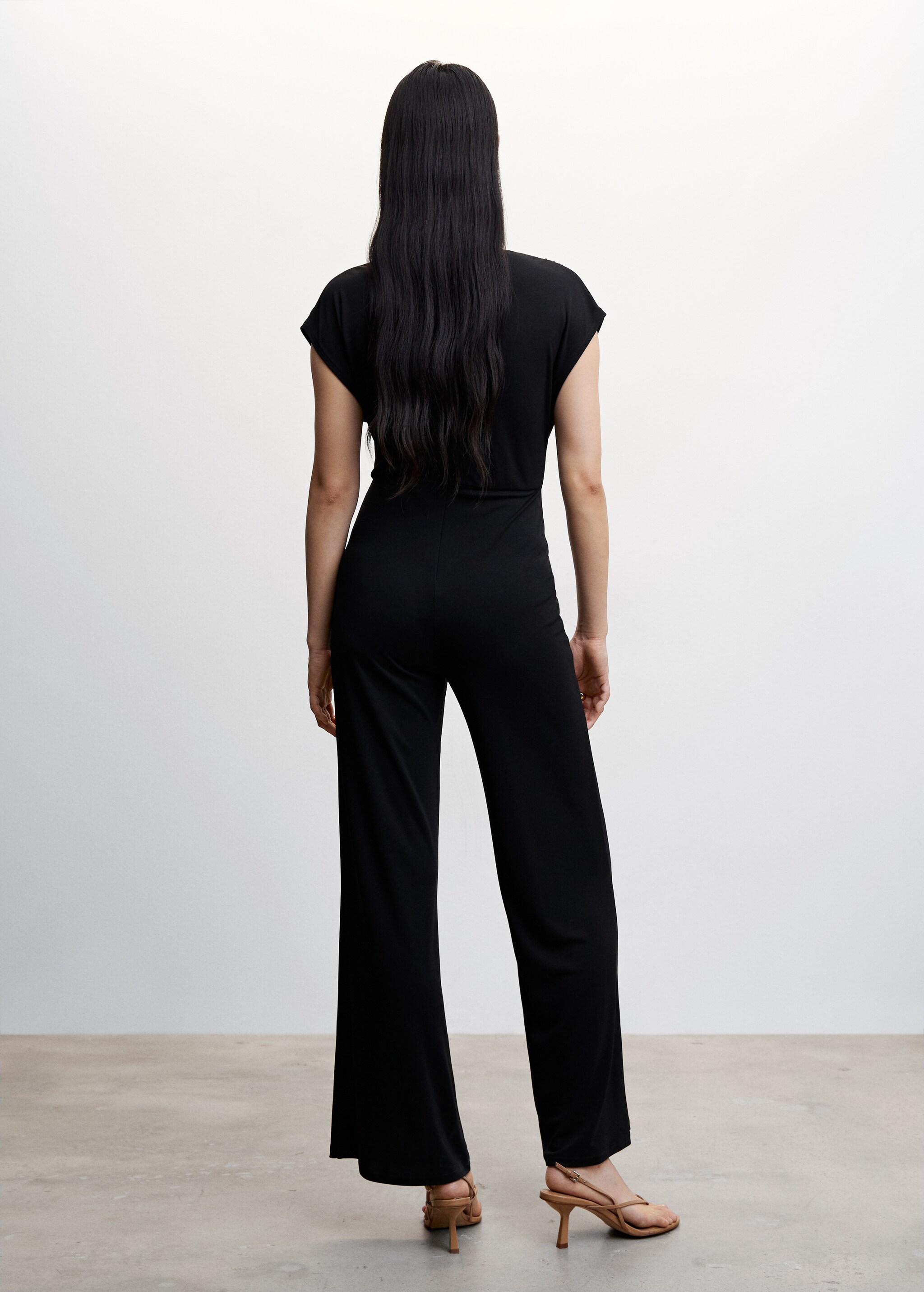 Ruched long jumpsuit - Reverse of the article