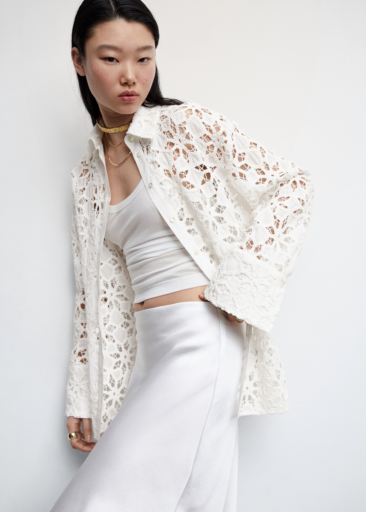 Chemise guipure détail lanière - Détail de l'article 2