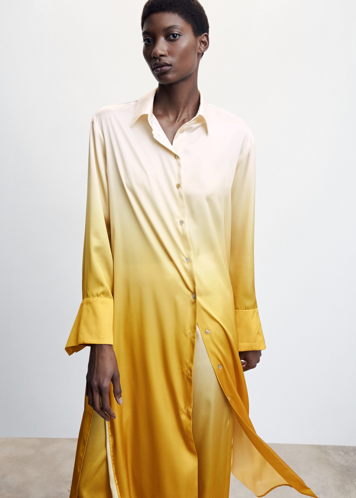 Gradient satin dress - Medium plane